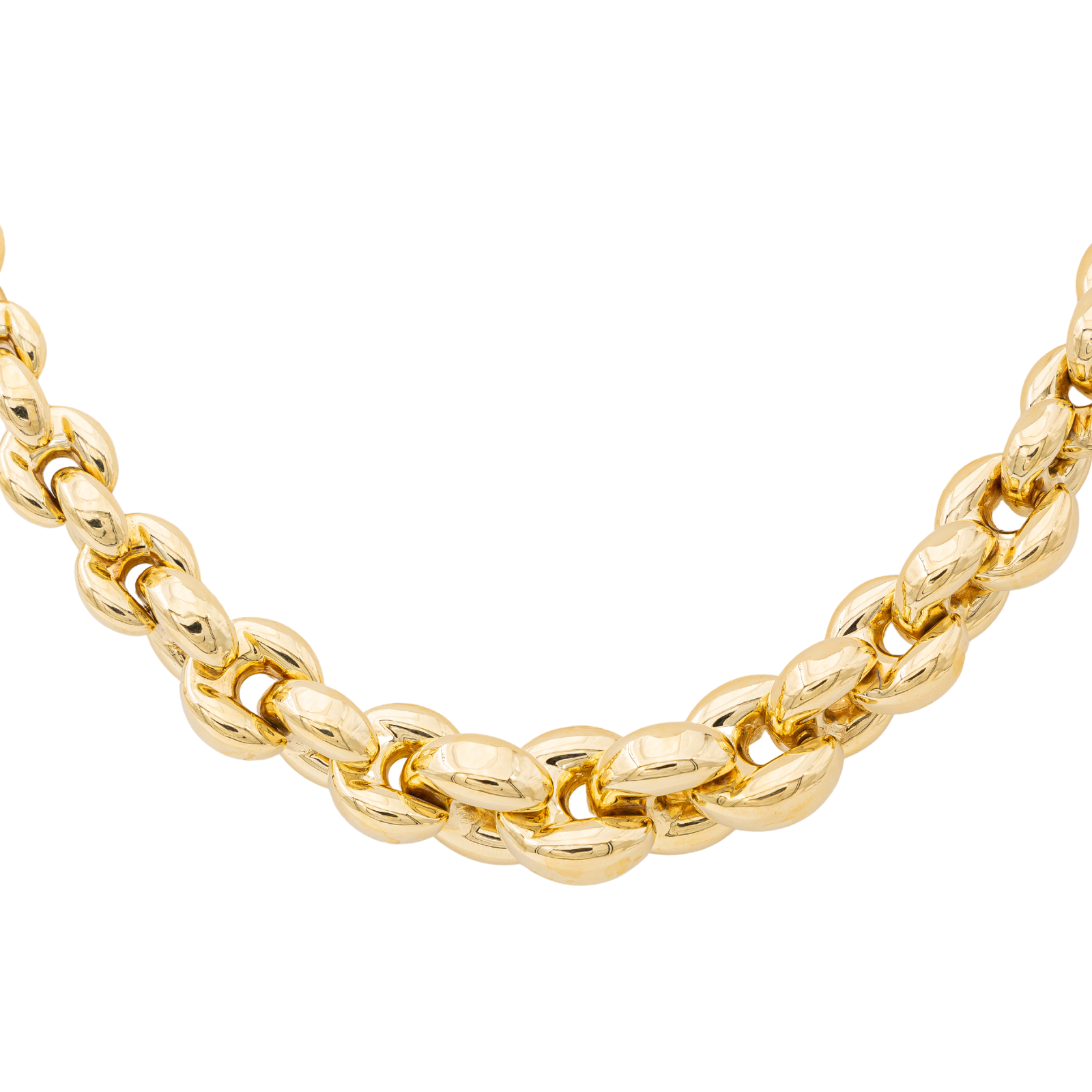 Caplain Yellow Gold Sapphire Necklace