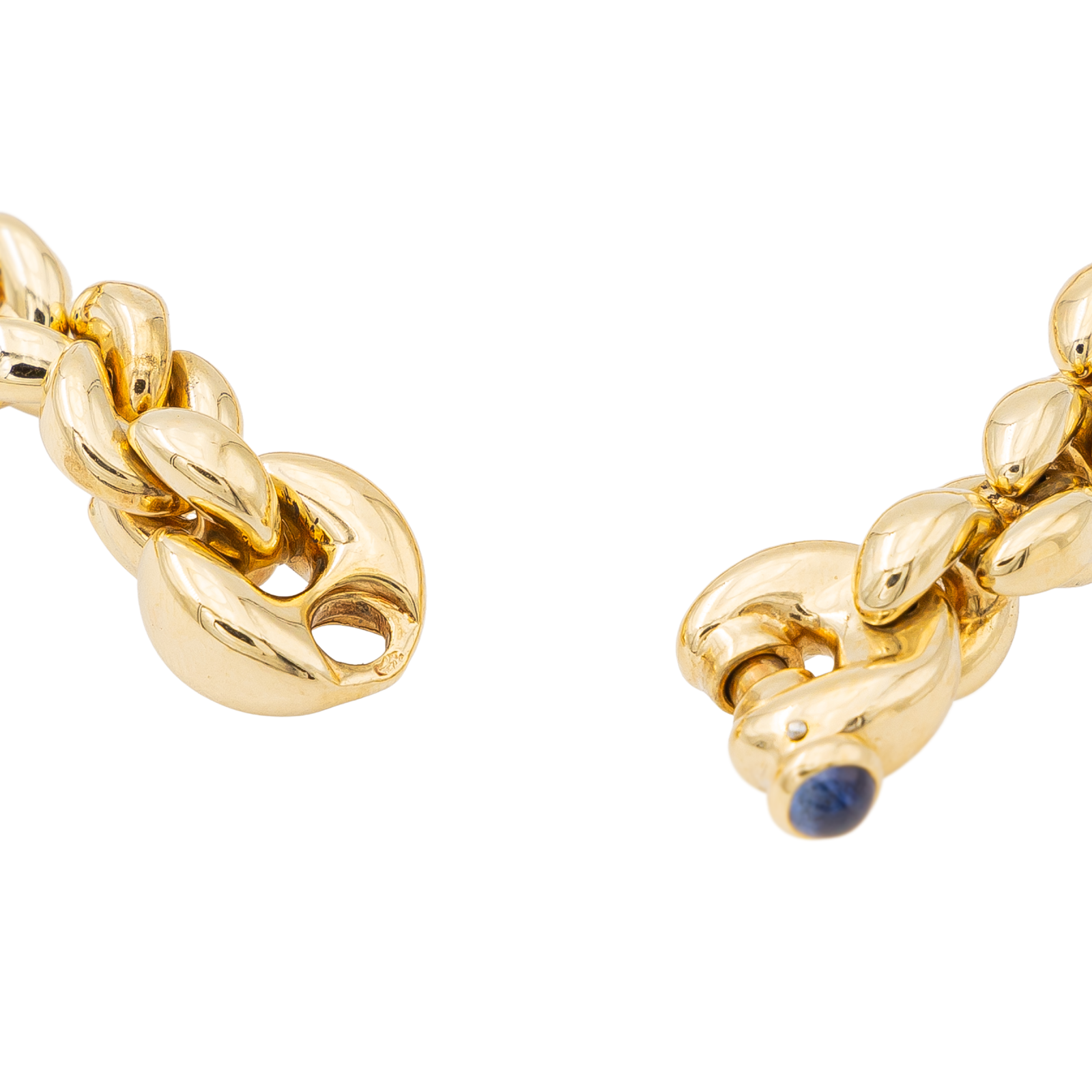 Caplain Yellow Gold Sapphire Necklace