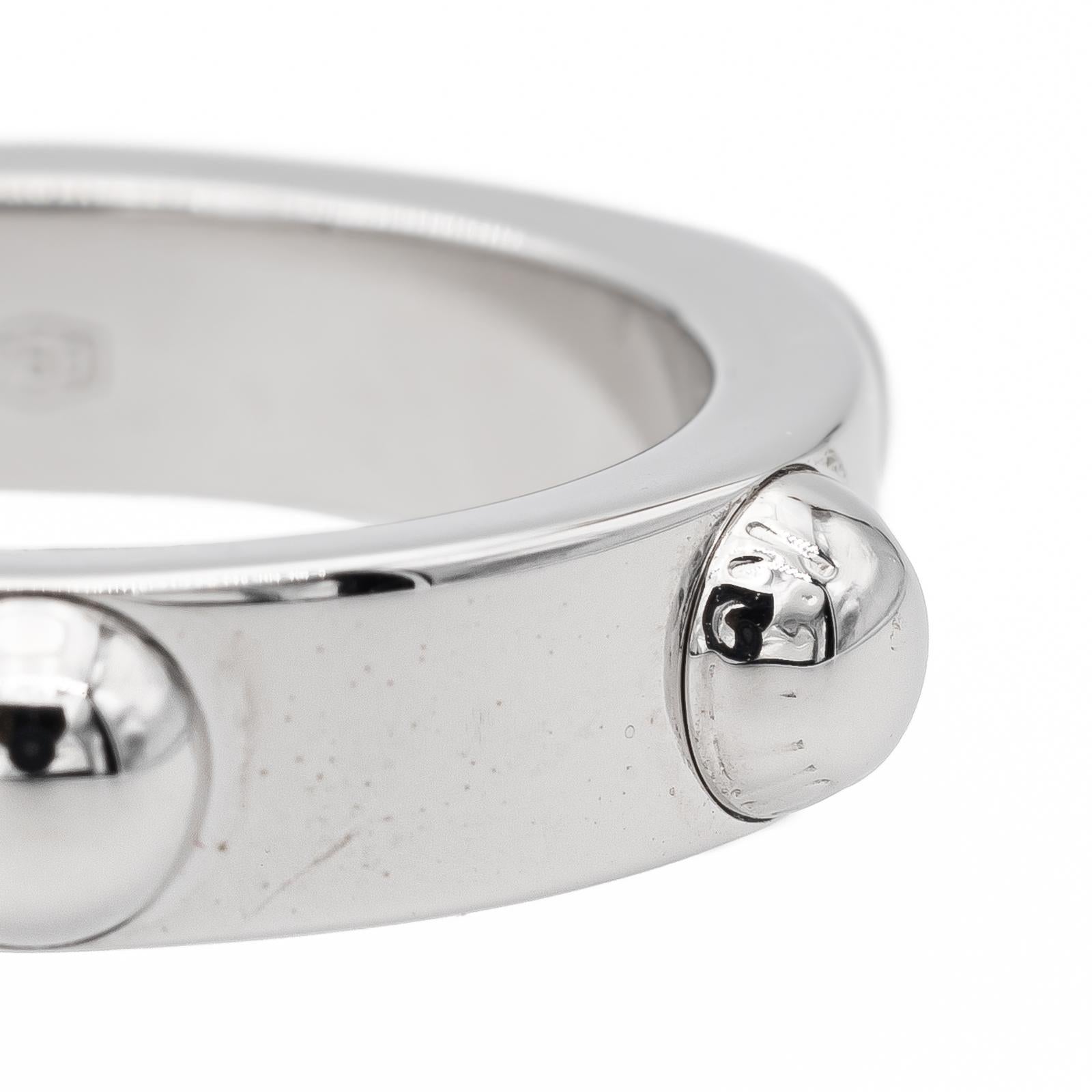 Louis Vuitton Clous Ring White Gold