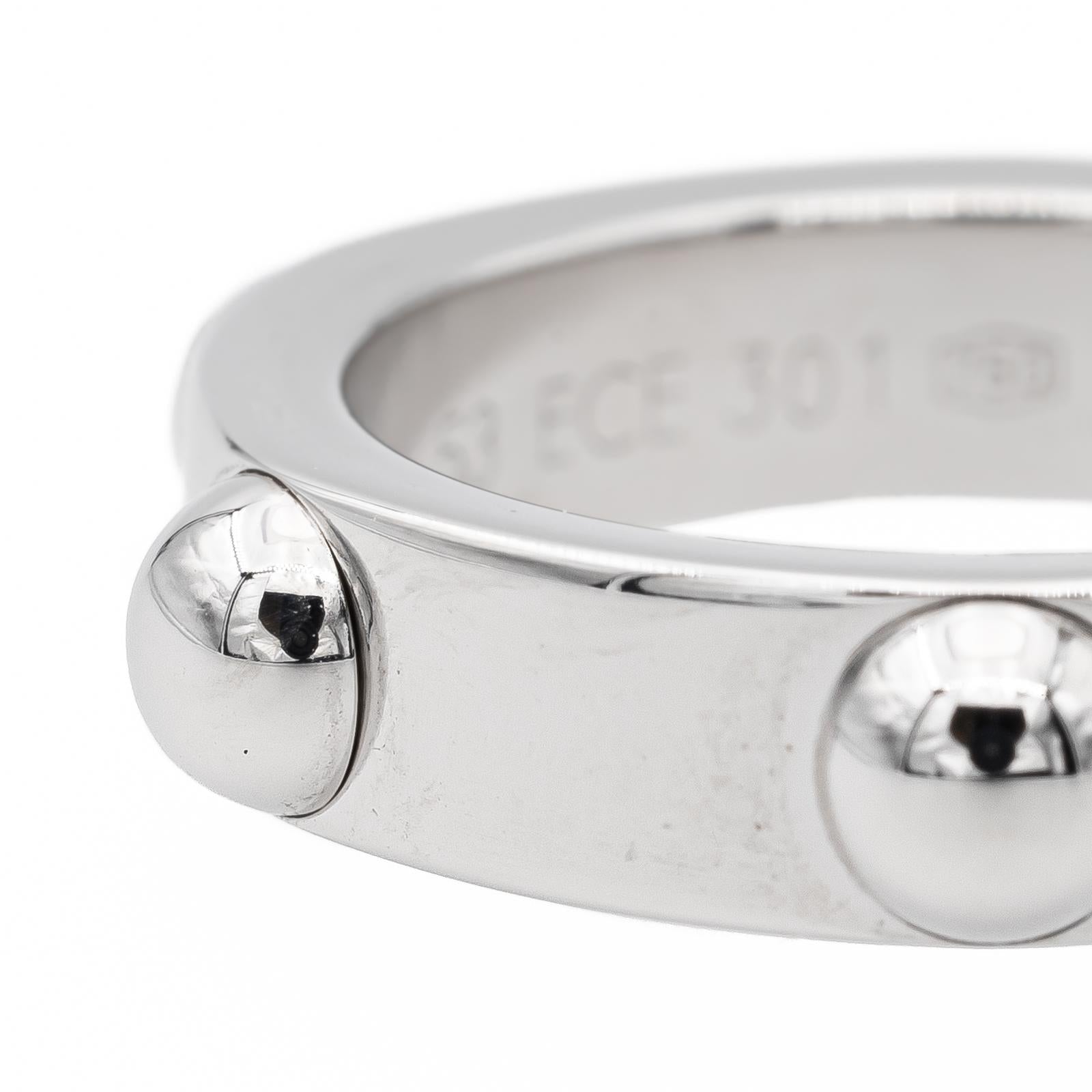 Louis Vuitton Clous Ring White Gold