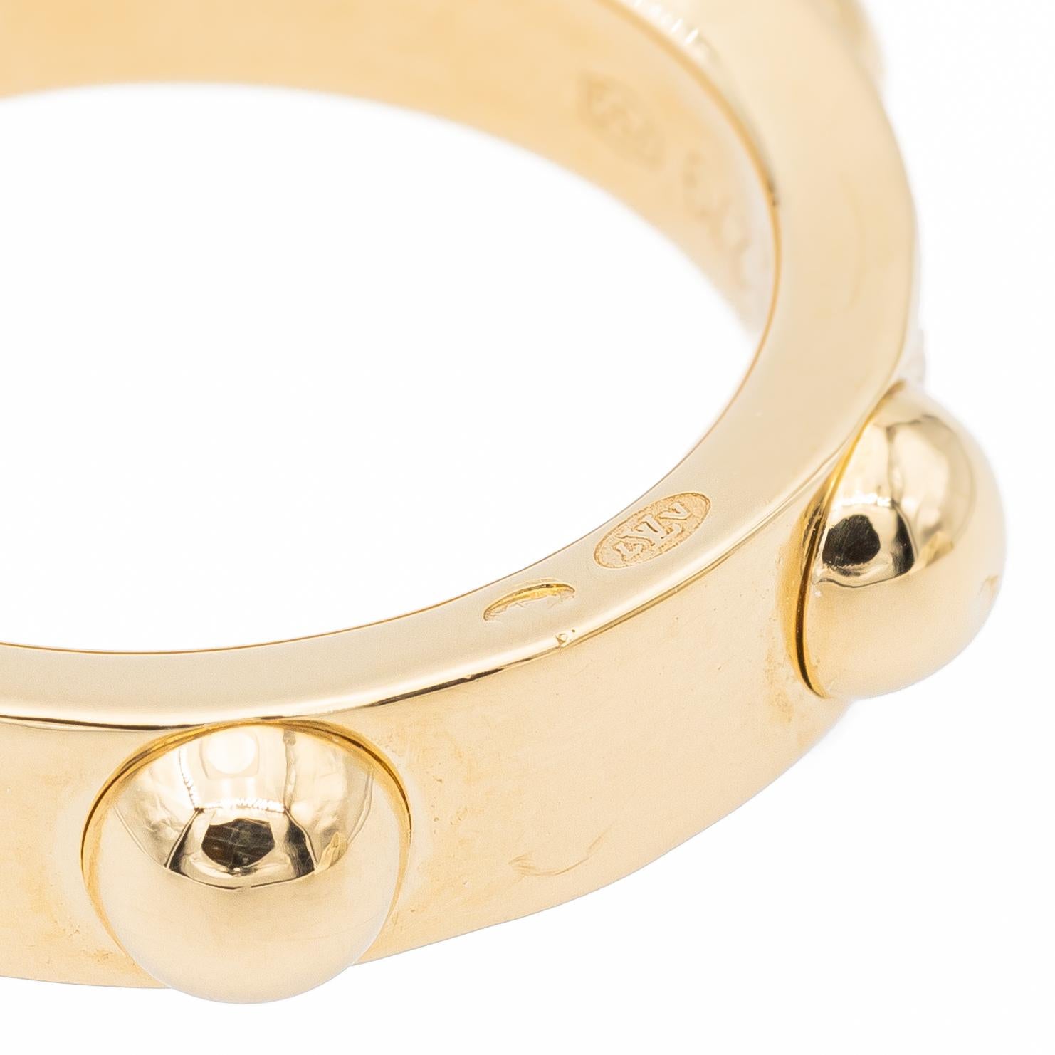Louis Vuitton Clous Ring Yellow Gold Diamond