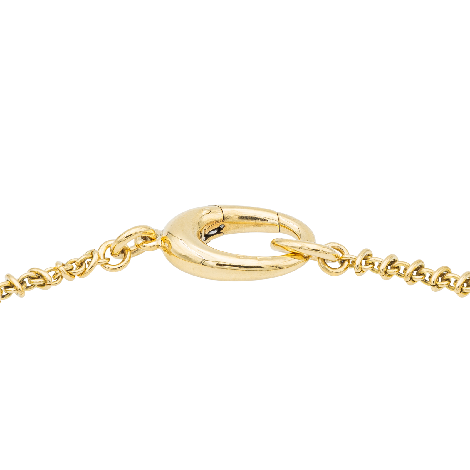 Pomellato Bear Necklace Yellow Gold, White Gold Diamond