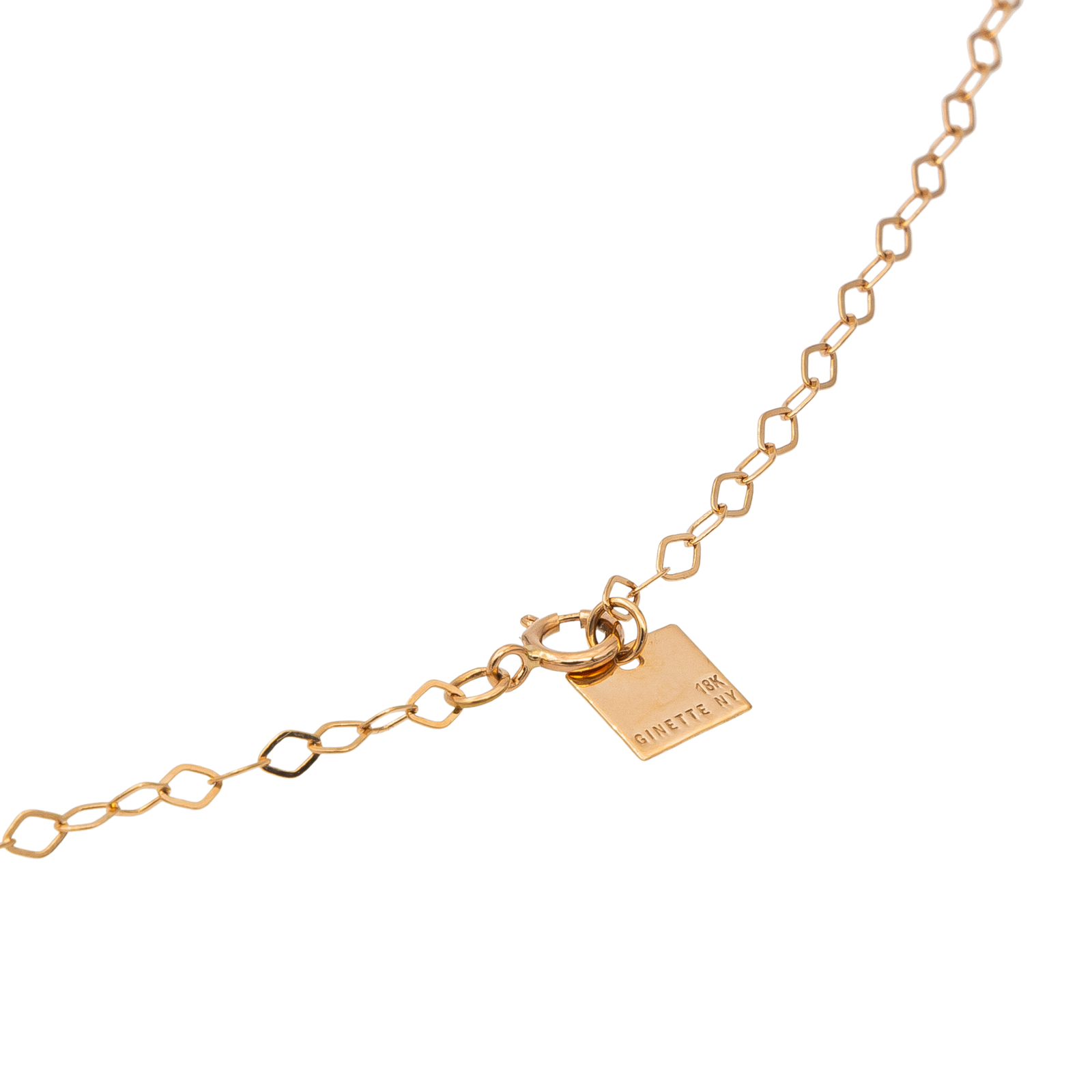 Ginette NY collier Pendentif Jumbo donut on chain Or rose