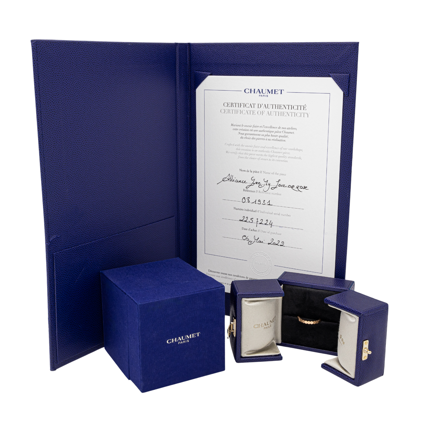 Chaumet Bee my love wedding ring Rose gold