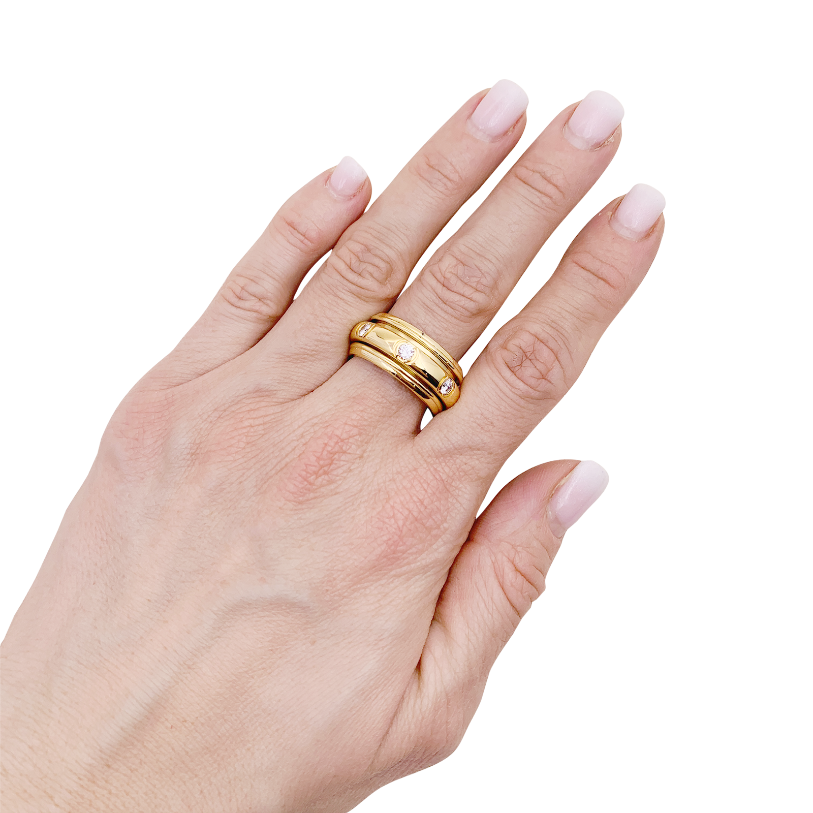 Bague Piaget "Possession" or jaune, diamants.