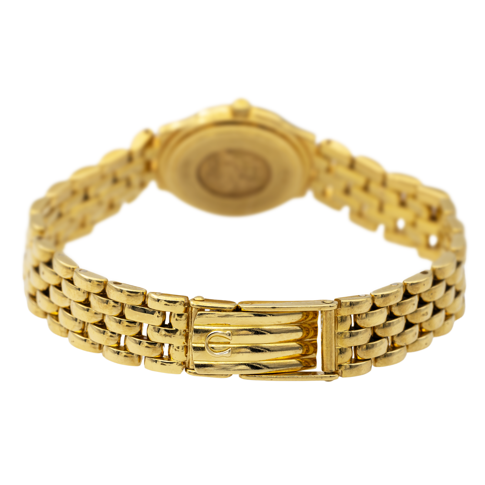 Omega Yellow Gold Diamond Watch