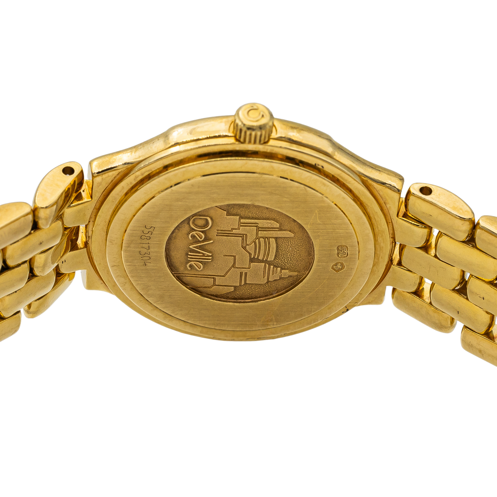 Omega Yellow Gold Diamond Watch