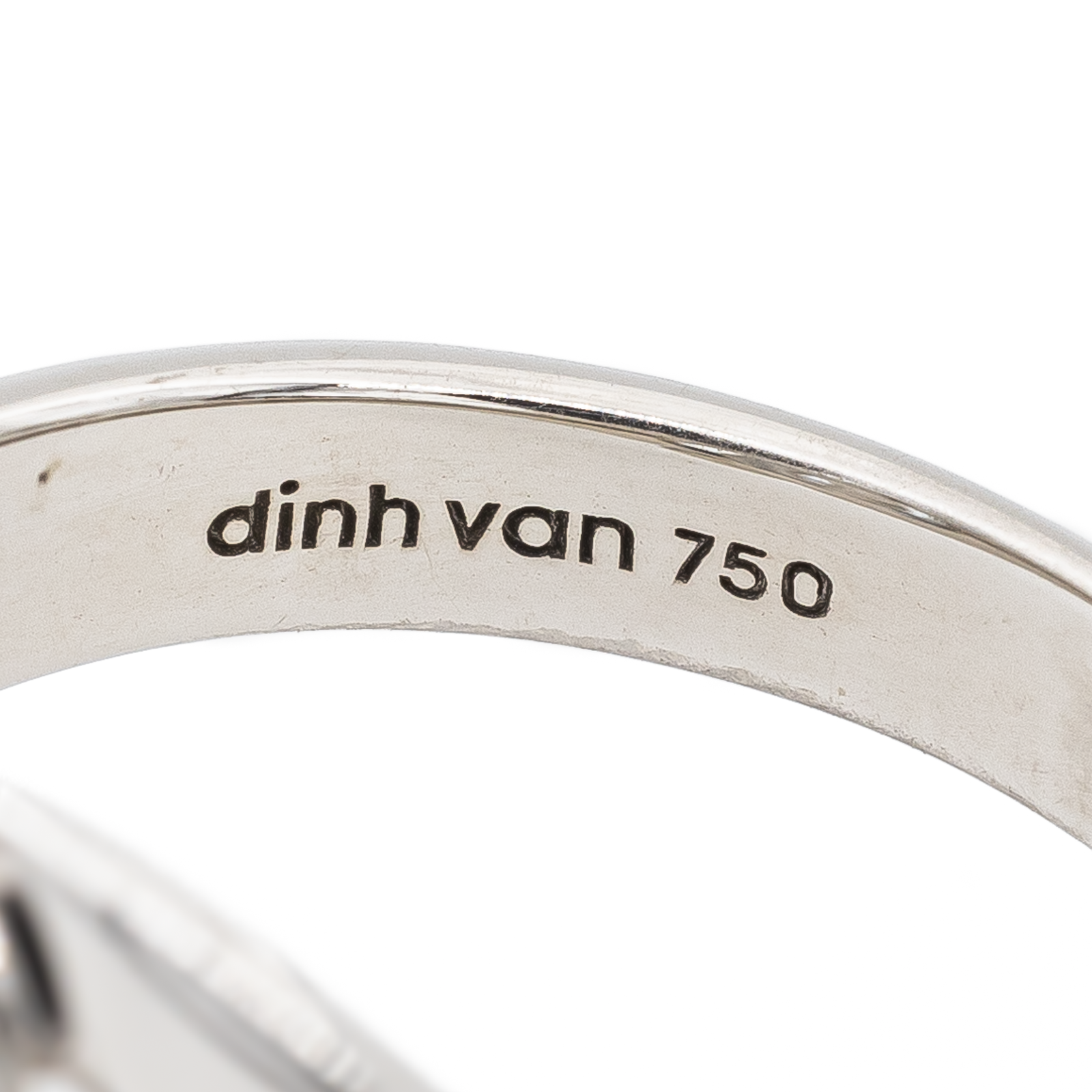 Dinh Van Handcuffs Ring White Gold