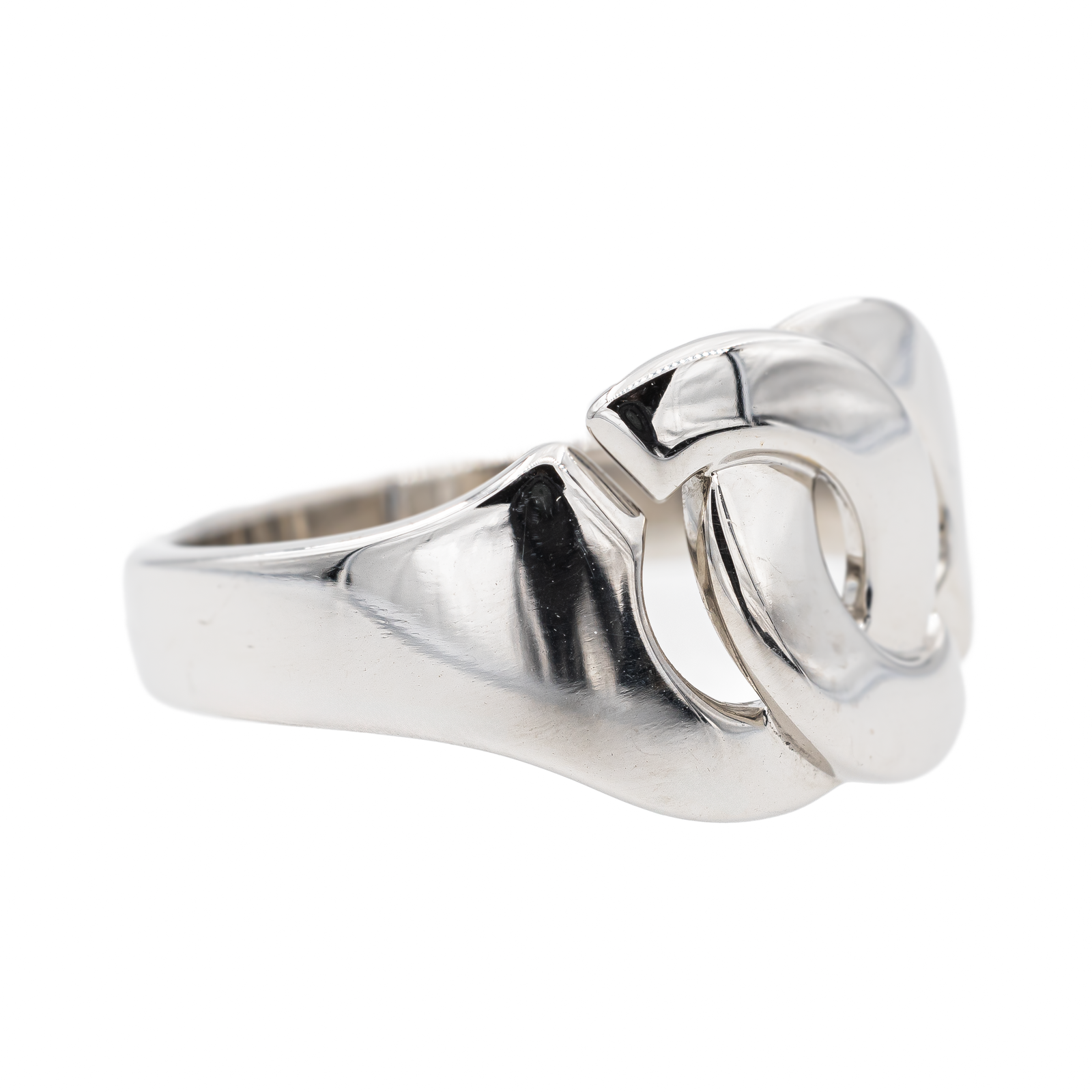 Dinh Van Handcuffs Ring White Gold