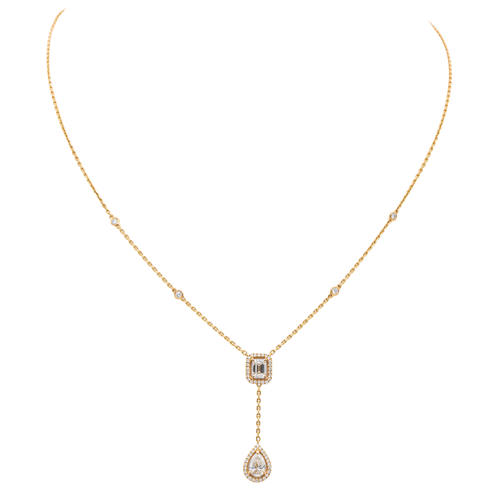 Messika My twin necklace Rose gold Diamond