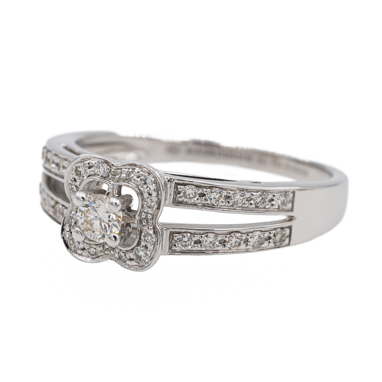 Mauboussin Chance of Love Solitaire Ring White Gold Diamond
