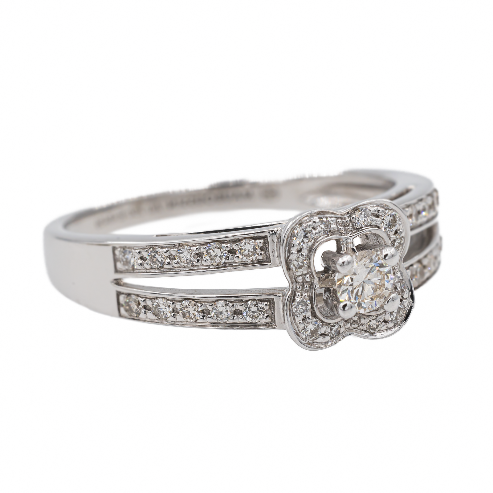 Mauboussin Chance of Love Solitaire Ring White Gold Diamond