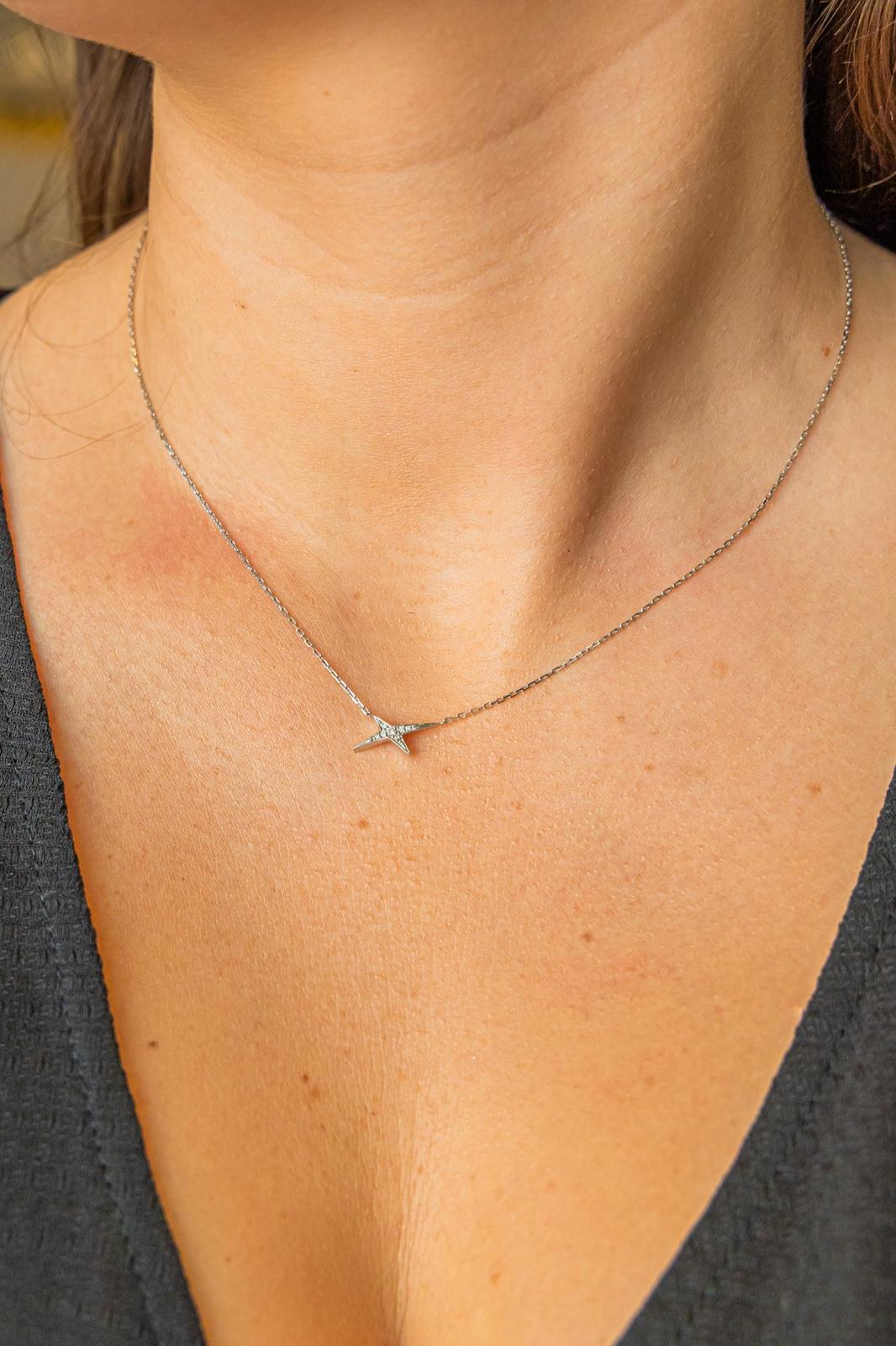 Mauboussin French Valentine Pendant Necklace White Gold Diamond