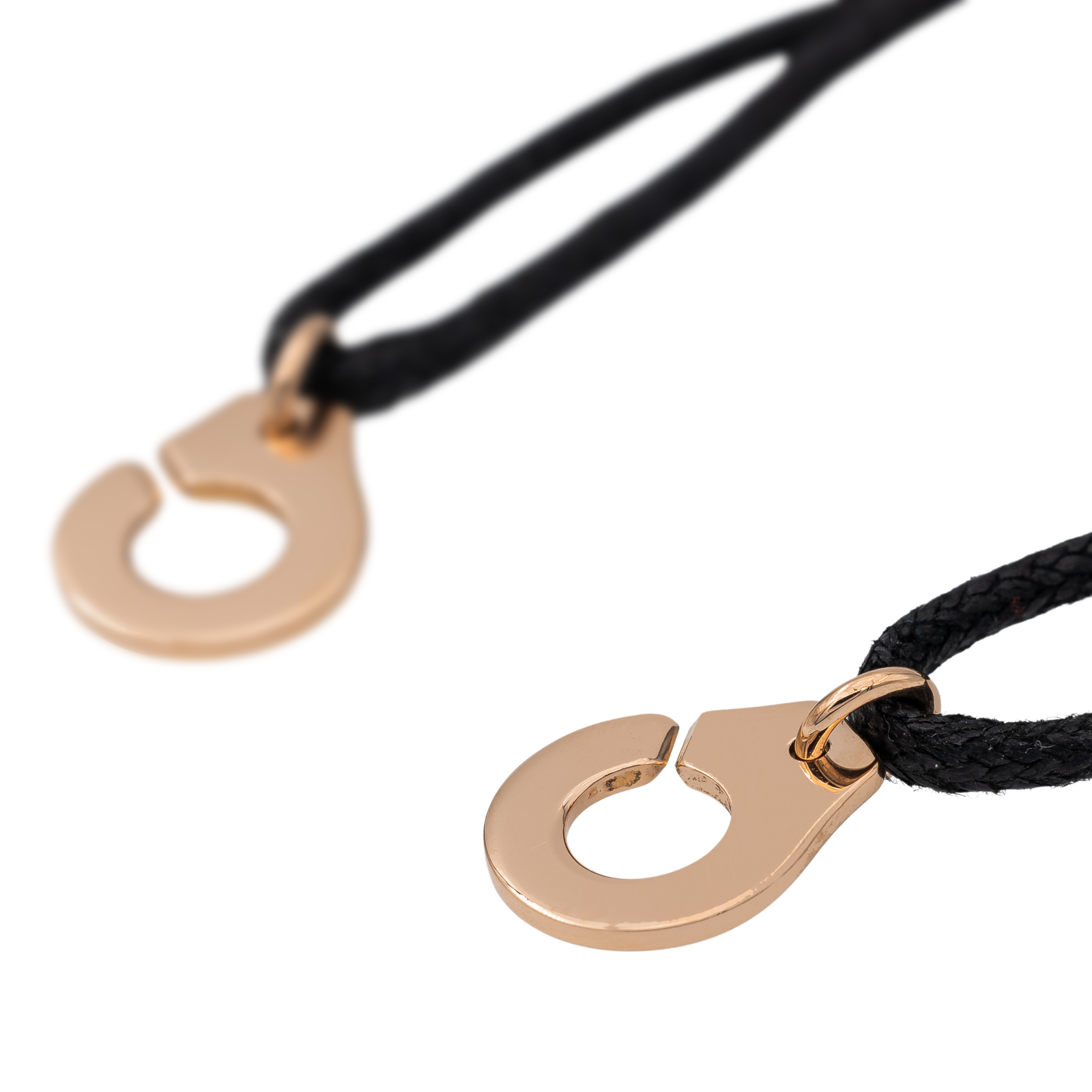 Dinh Van Rose Gold Handcuff Cord Bracelet