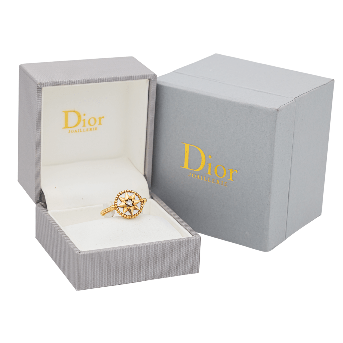 Dior Bague Rose des vents Or jaune Diamant - Maison Eloe
