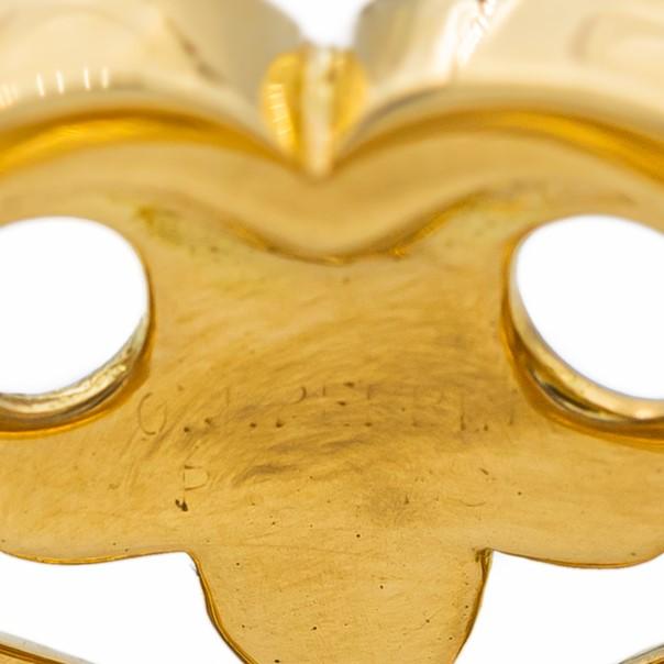 OJ Perrin Legend Heart Cocktail Ring Yellow Gold