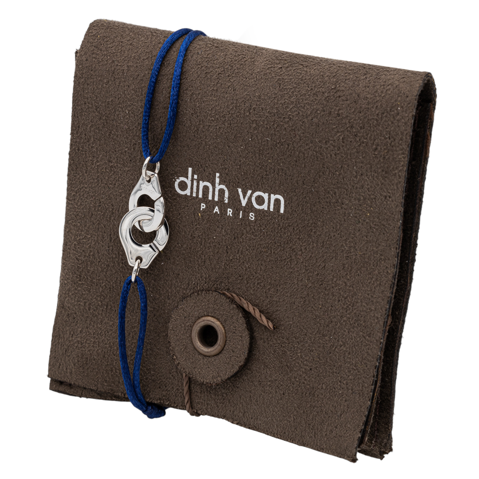 Dinh Van White Gold Handcuff Cord Bracelet
