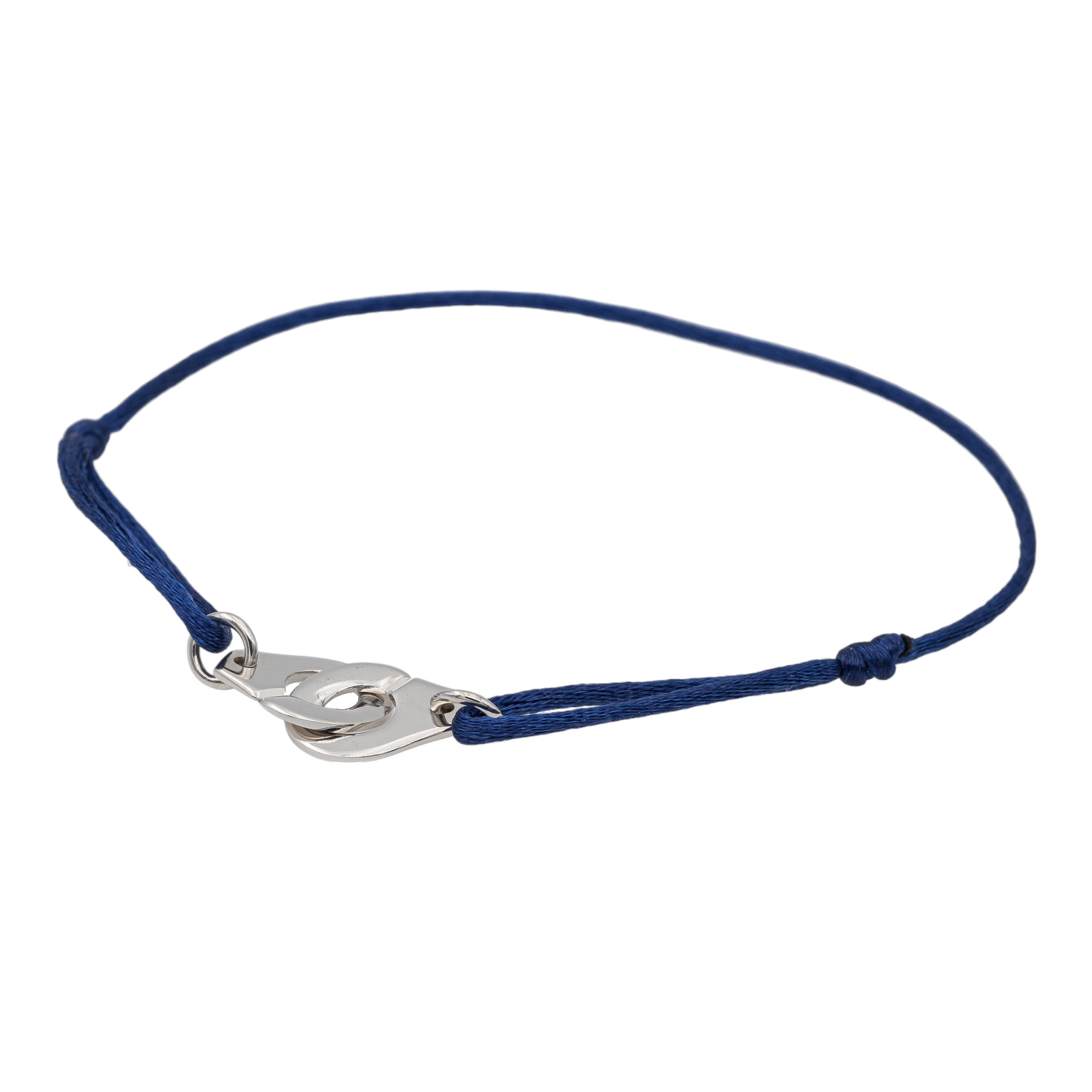 Dinh Van White Gold Handcuff Cord Bracelet