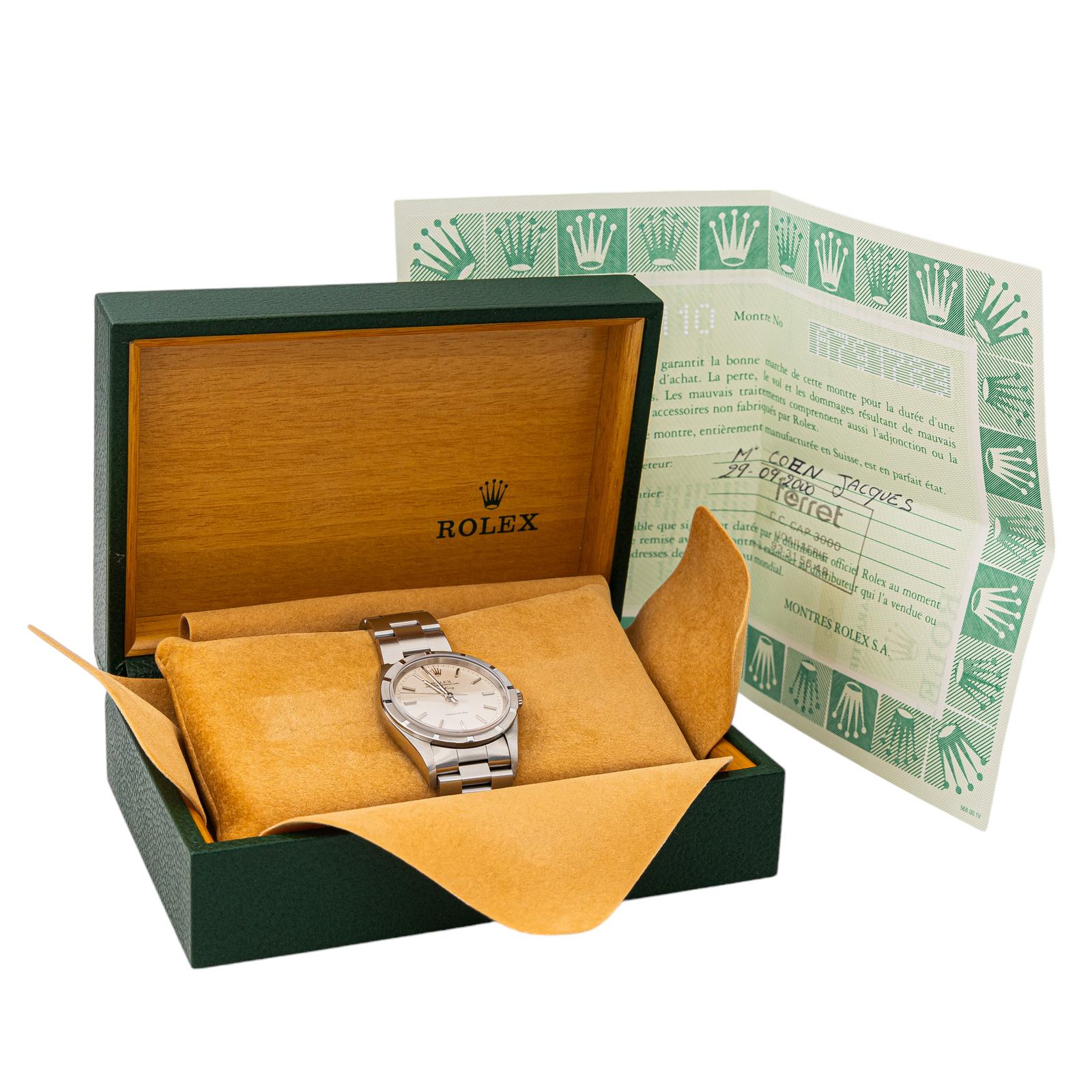 Rolex Air King Steel Watch