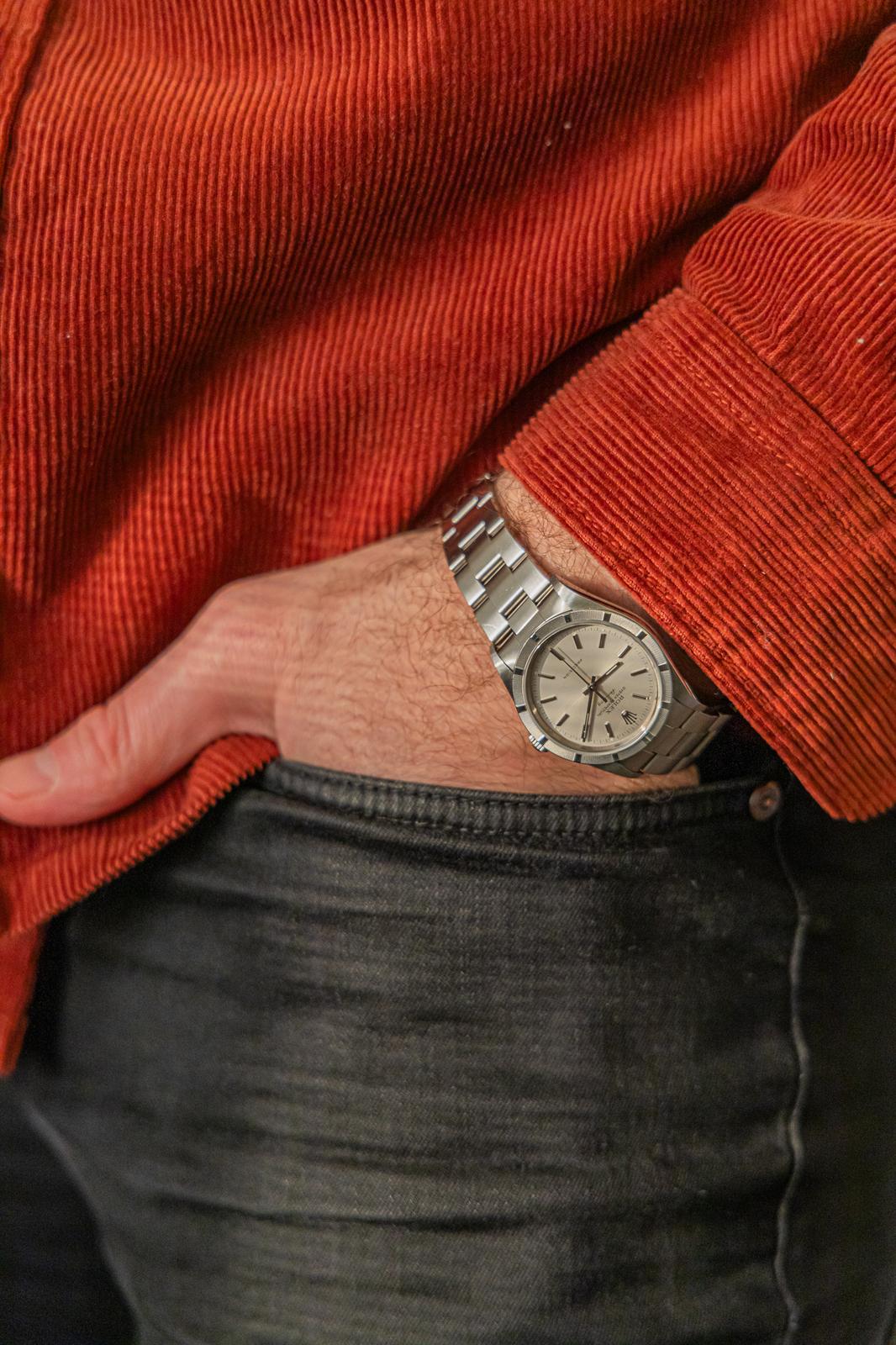 Rolex Air King Steel Watch