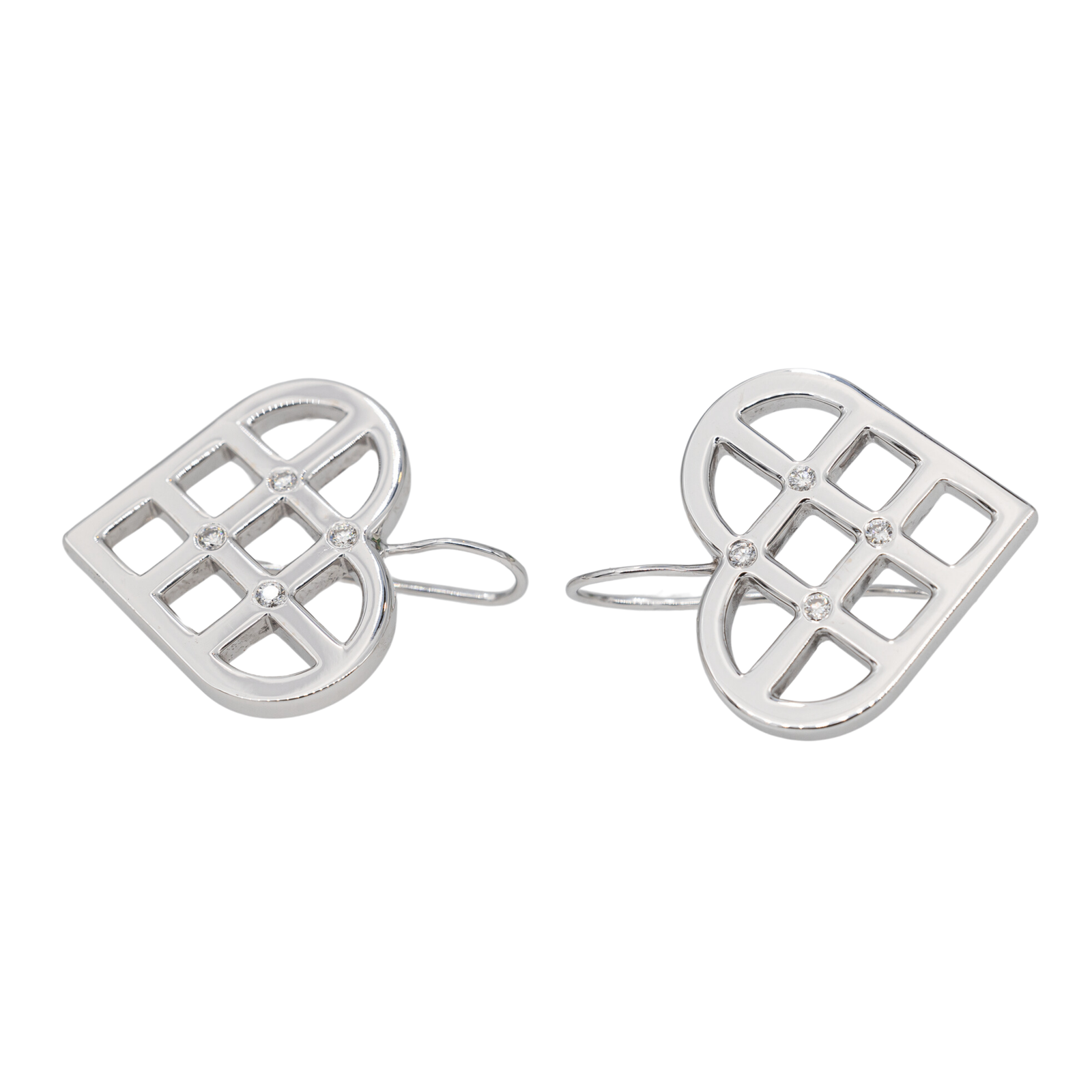 OJ Perrin Earrings White Gold Diamond Earrings