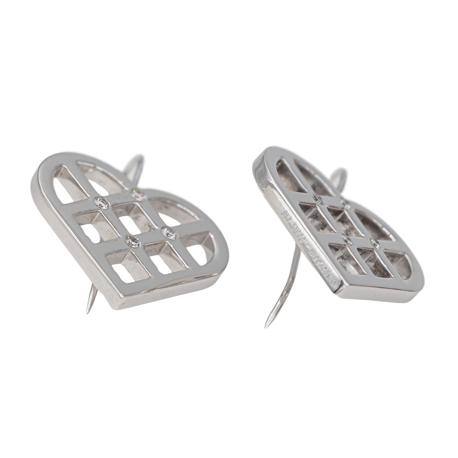 OJ Perrin Earrings White Gold Diamond Earrings