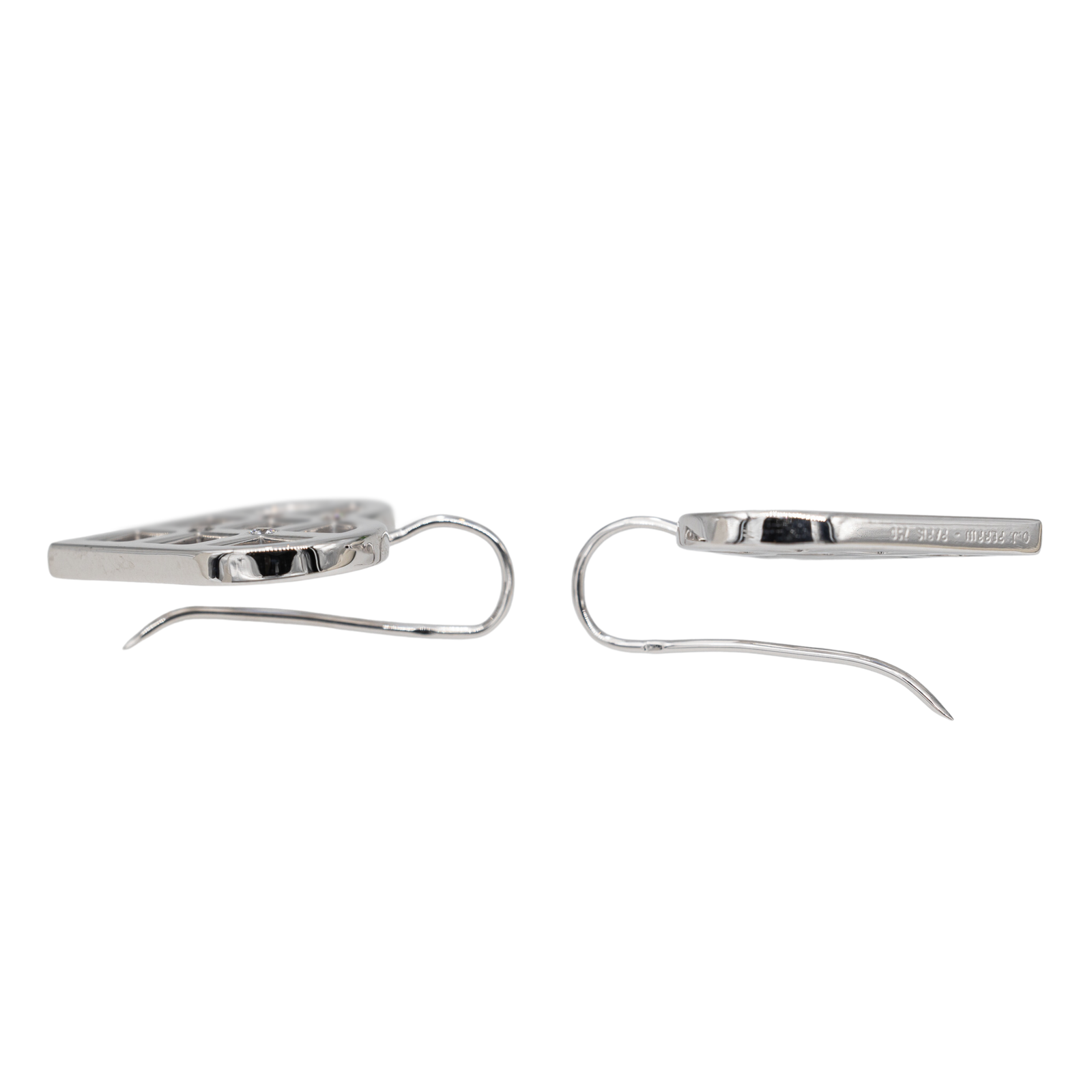 OJ Perrin Earrings White Gold Diamond Earrings