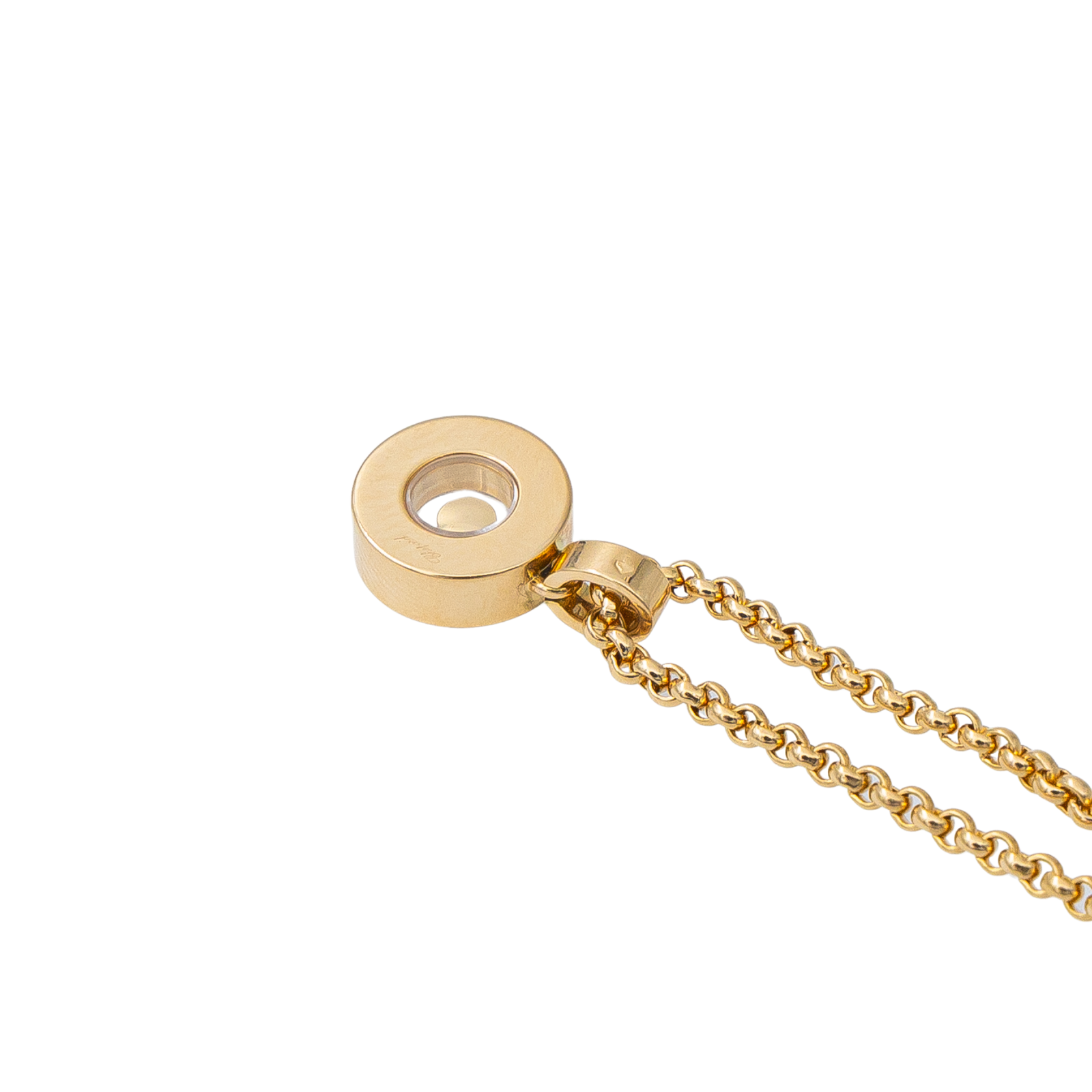 Chopard Happy Diamonds Pendant Necklace Yellow Gold Diamond