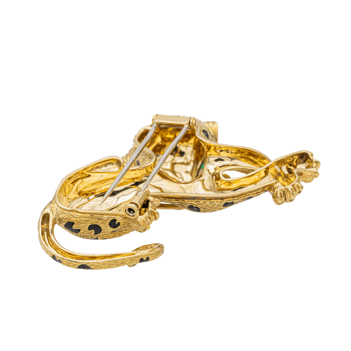 Fred Broche Ombre Féline Or jaune Diamant - Maison Eloe