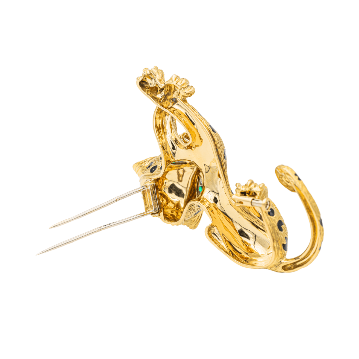 Fred Broche Ombre Féline Or jaune Diamant - Maison Eloe