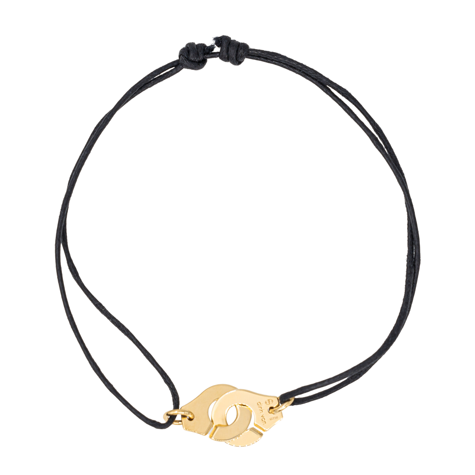 Dinh Van Yellow Gold Handcuff Cord Bracelet
