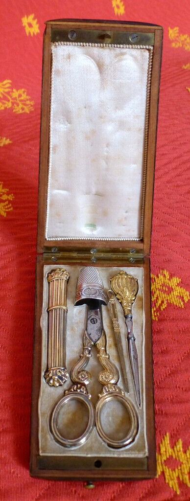 Charles X Silver-Gilt Sewing Kit