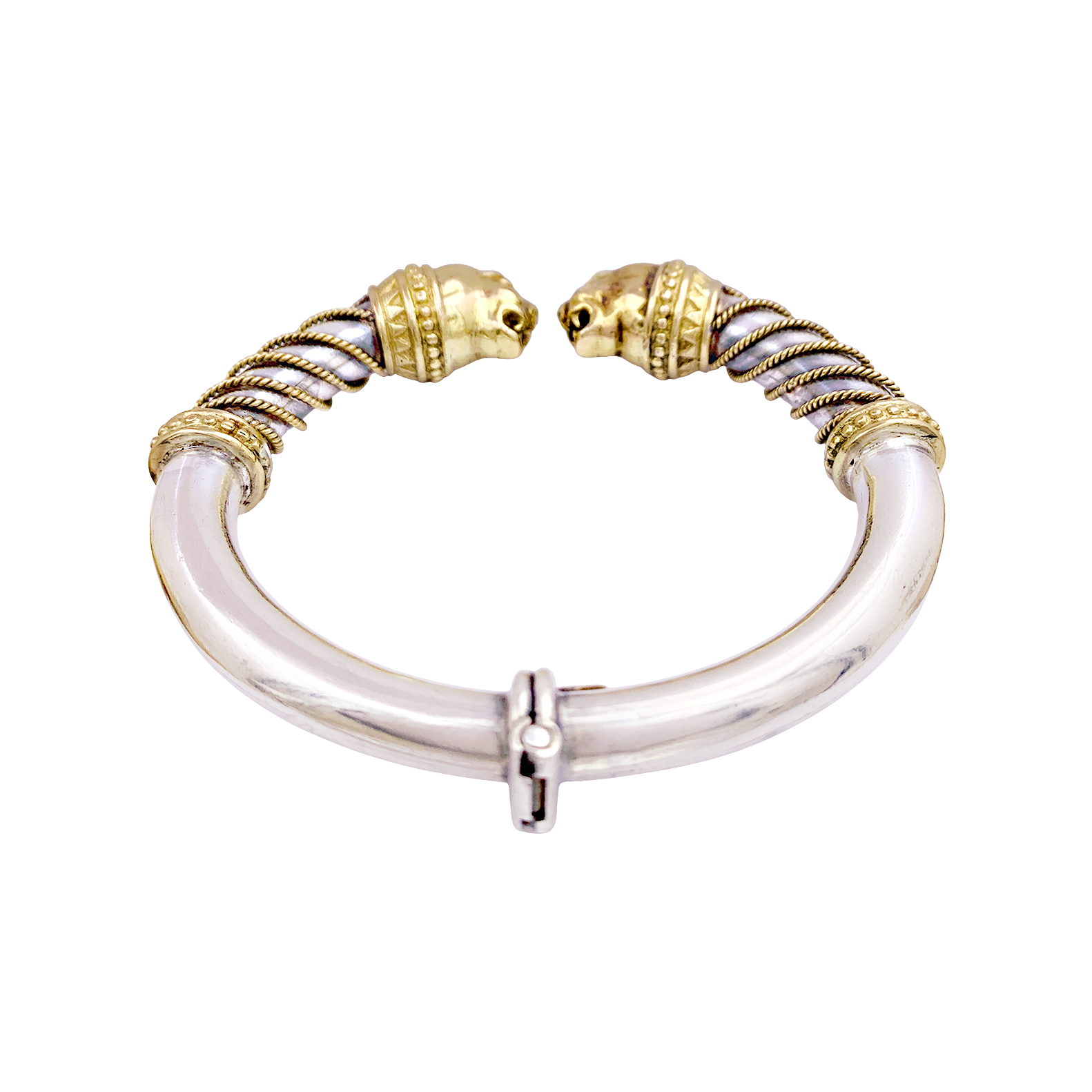 Bracelet Zolotas, "Heritage", or jaune, argent.