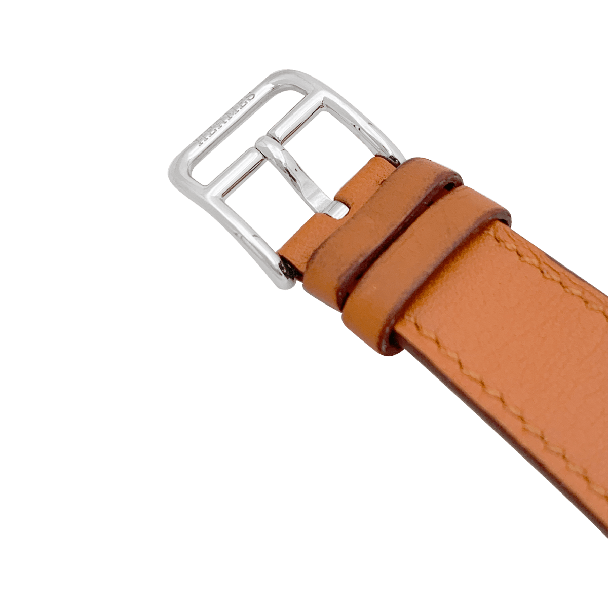 Montre Hermès "Médor" acier, cuir. - Maison Eloe