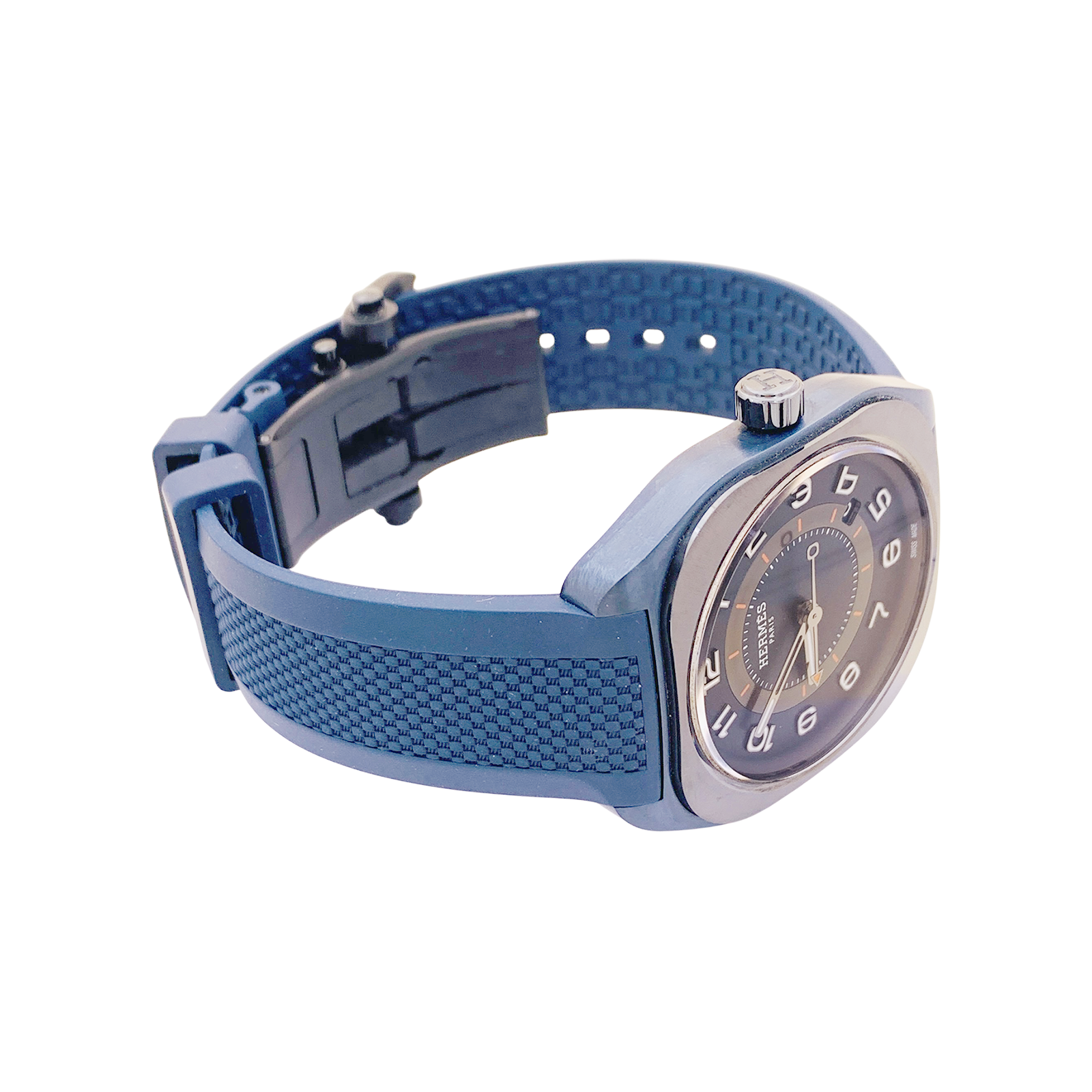 Montre Hermès, "H08", titane, caoutchouc.