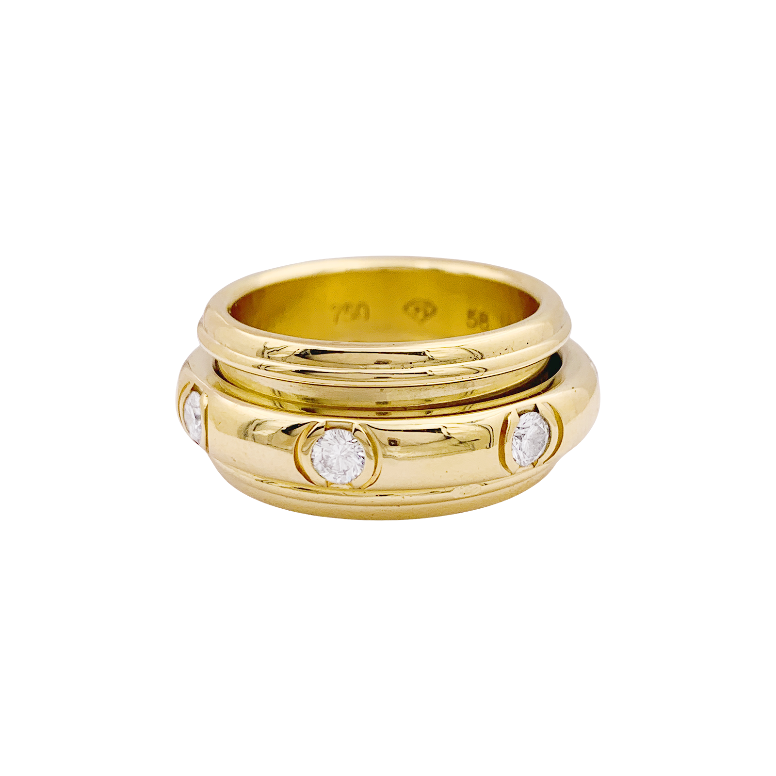 Bague Piaget "Possession" or jaune, diamants.