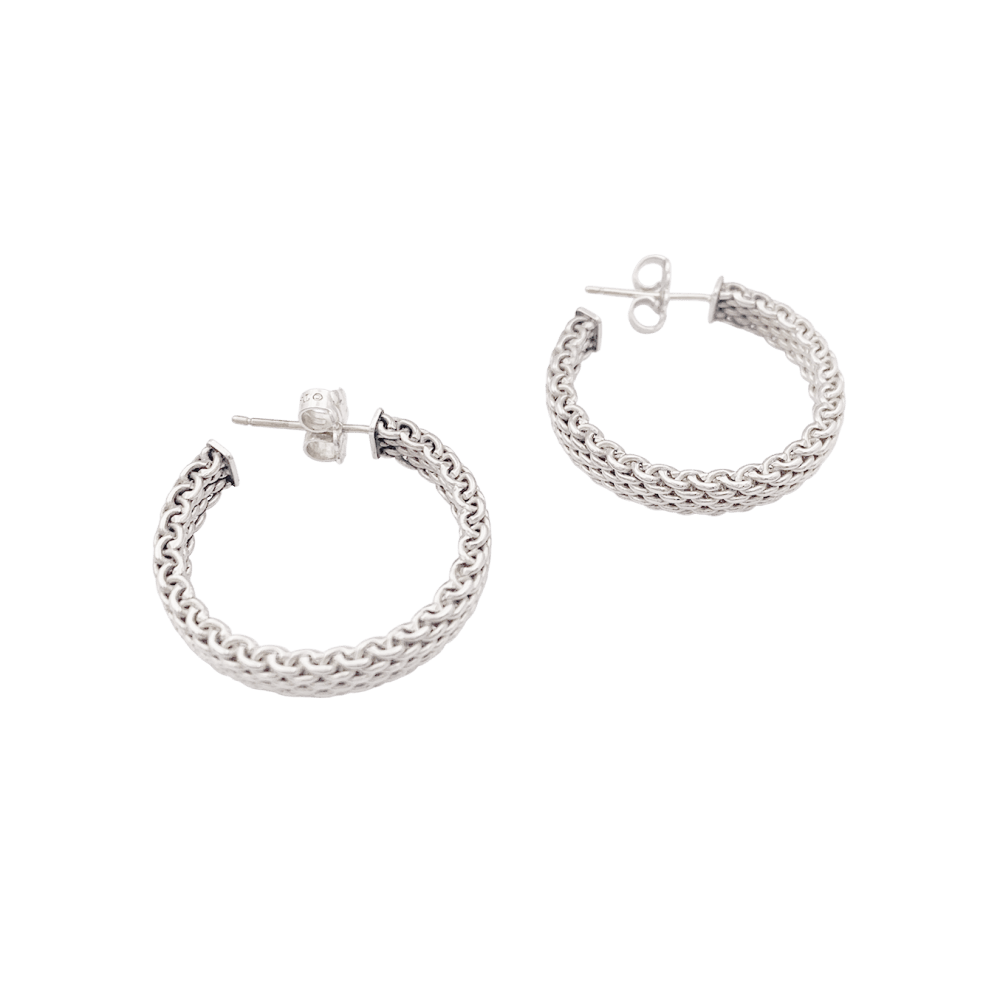 Créoles Tiffany & Co "Somerset" argent.