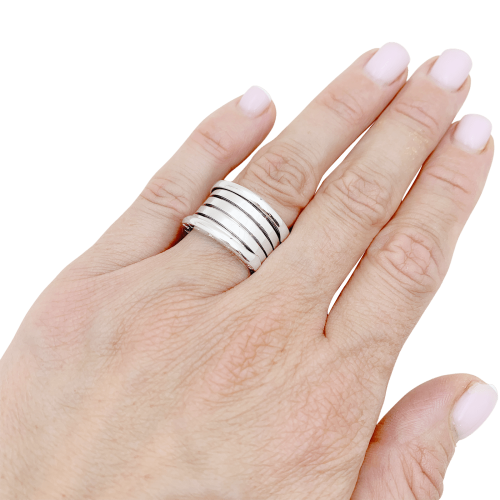 Bague Bulgari, "B.Zero1", or blanc.