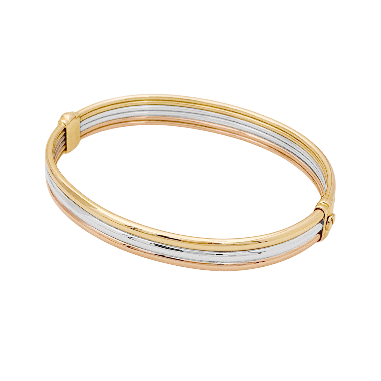 Bracelet vintage Cartier, trois ors.