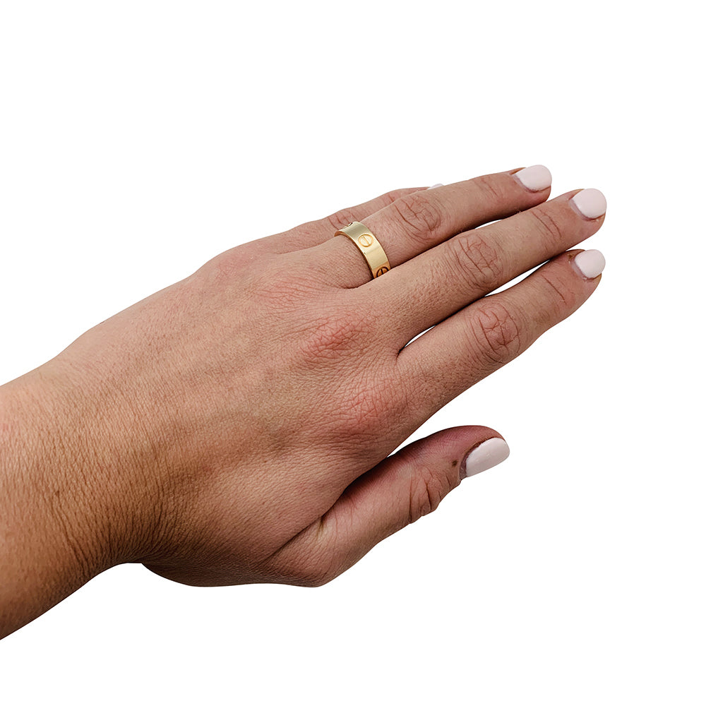 Bague Cartier modèle "Love" en or jaune.