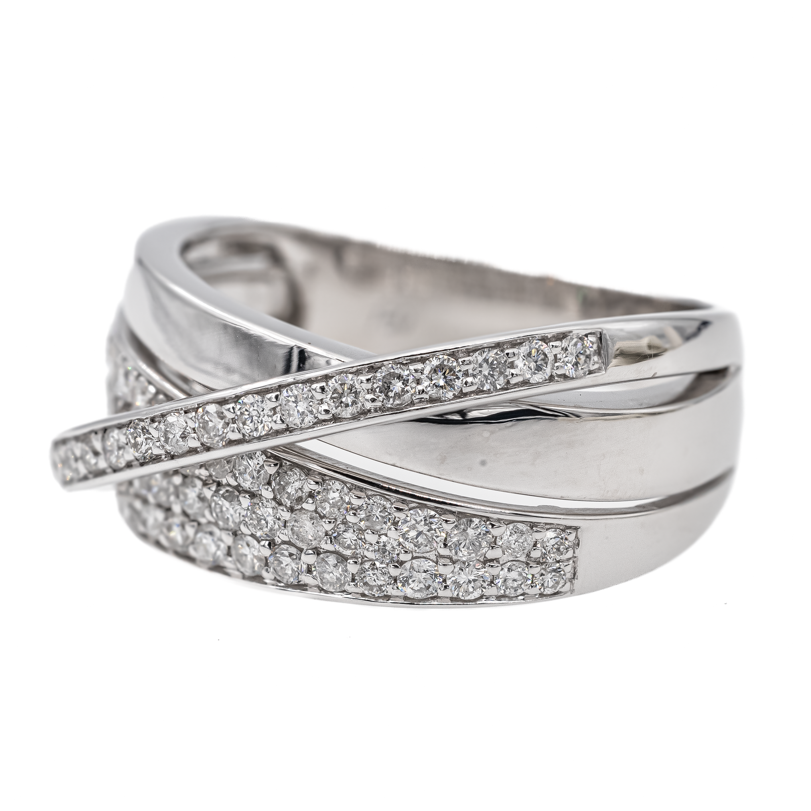 Guy Laroche White Gold Diamond Ring