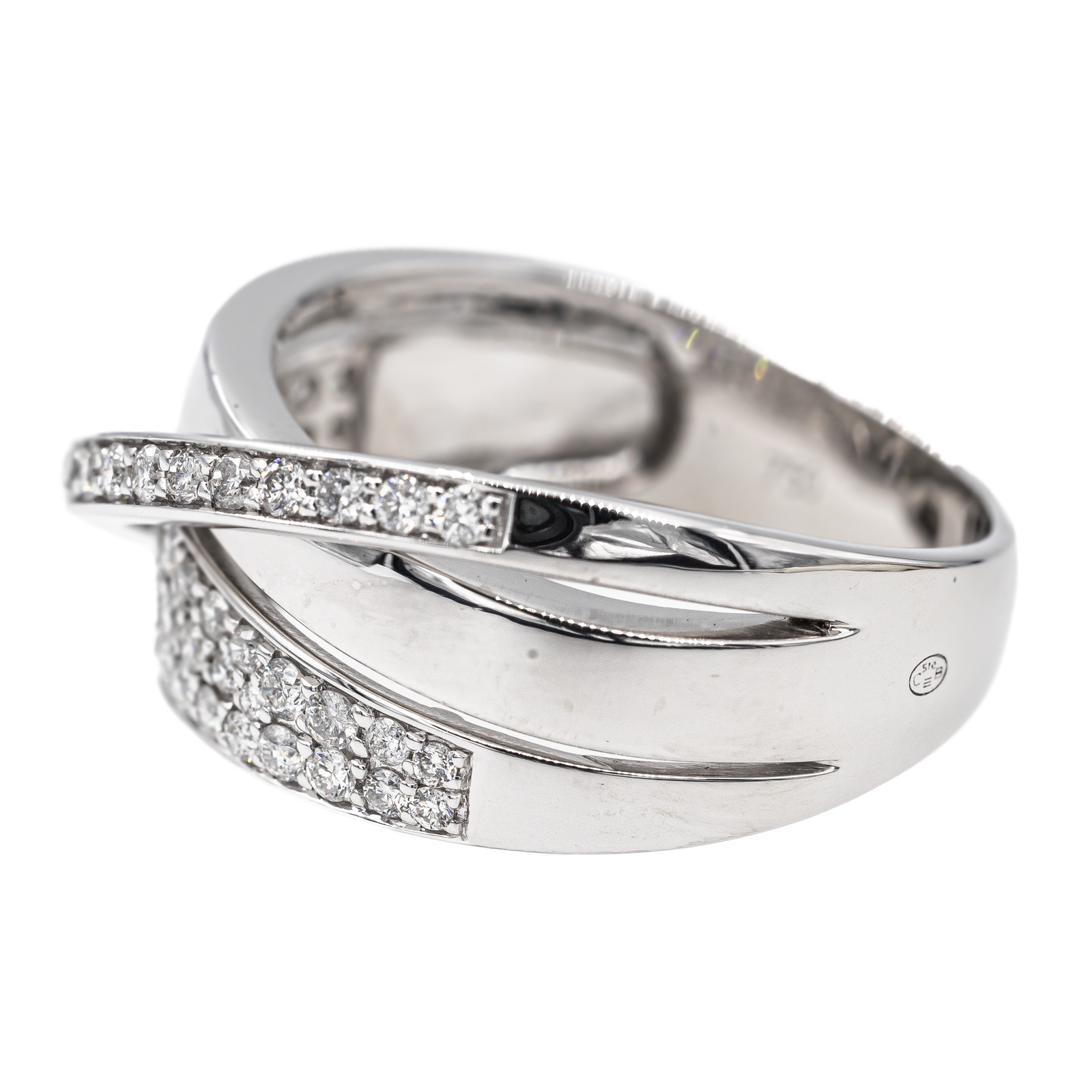 Guy Laroche White Gold Diamond Ring