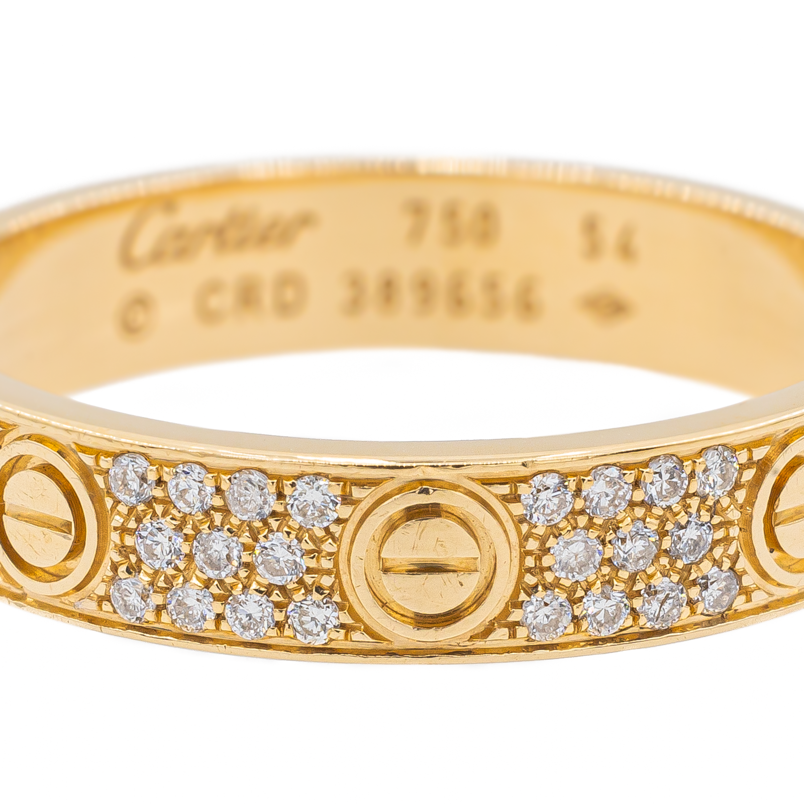 Cartier Love Wedding Ring Yellow Gold Diamond