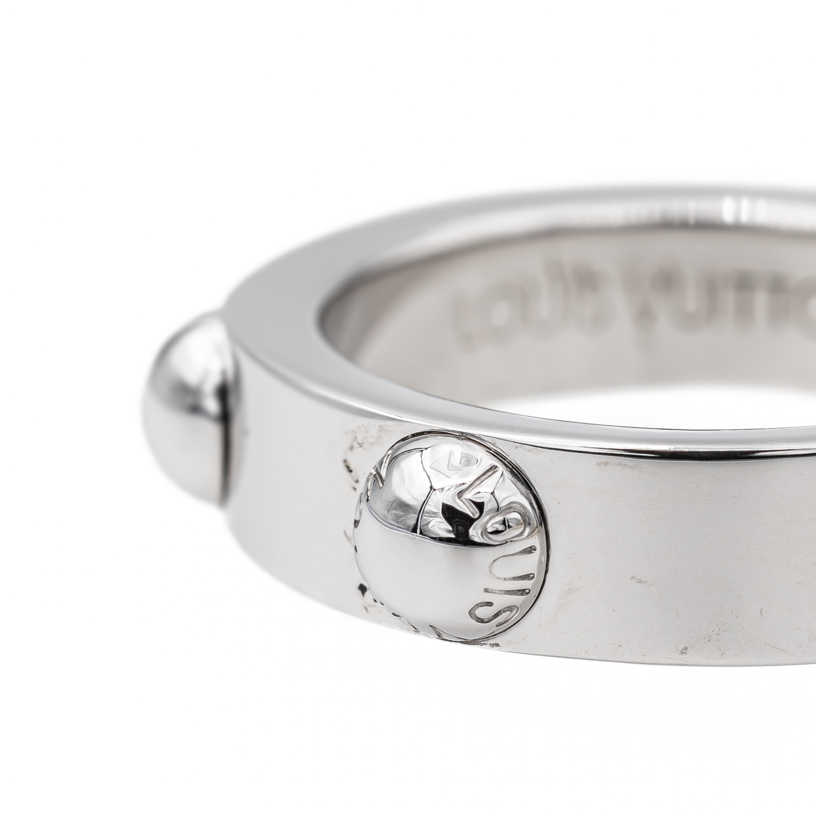 Louis Vuitton Clous Ring White Gold