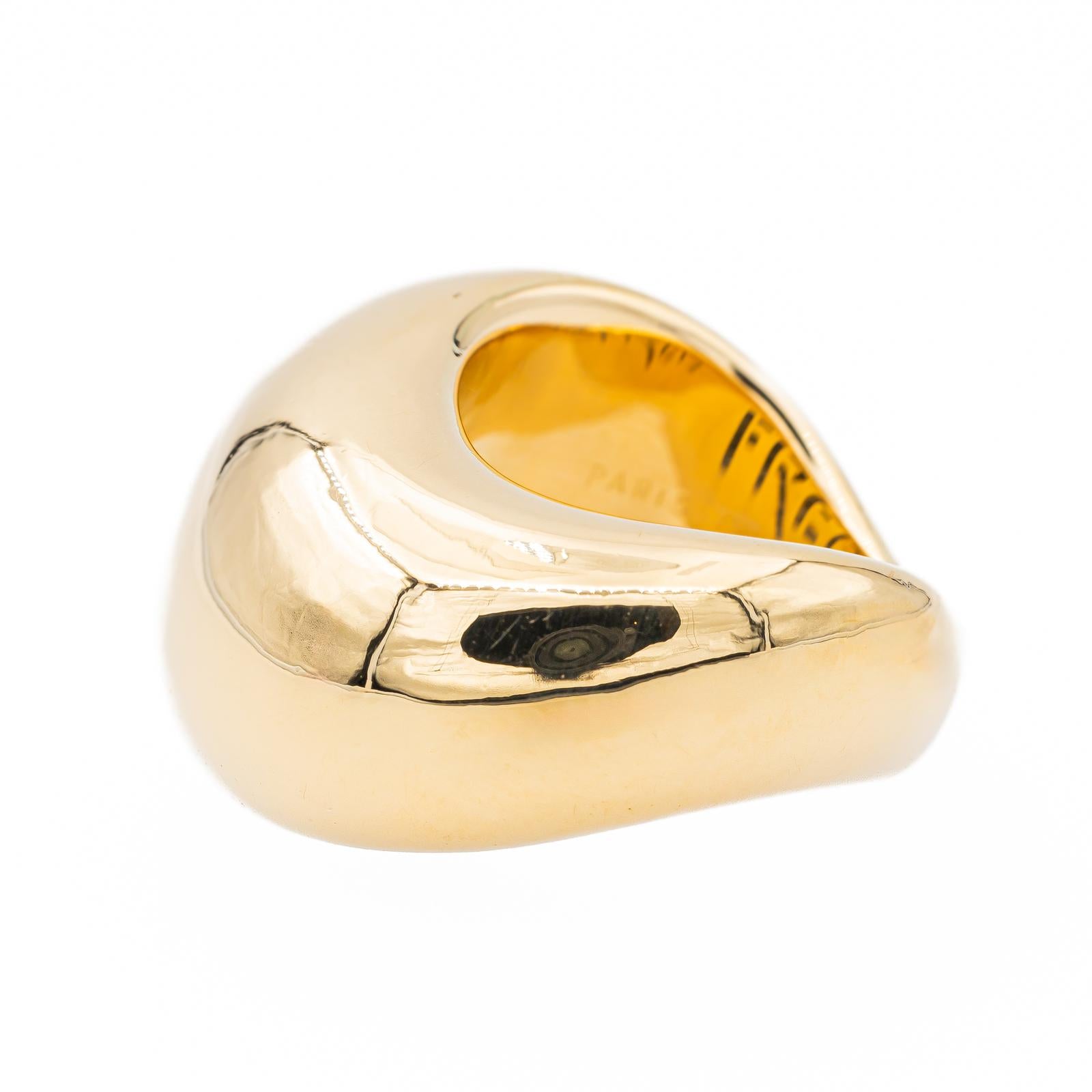 Fred Yellow Gold Moving Bangle Ring