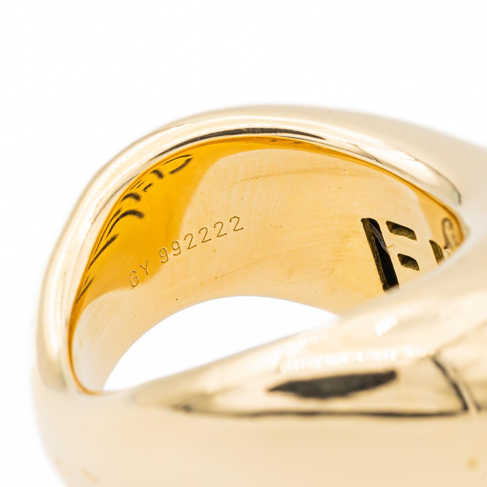 Fred Yellow Gold Moving Bangle Ring