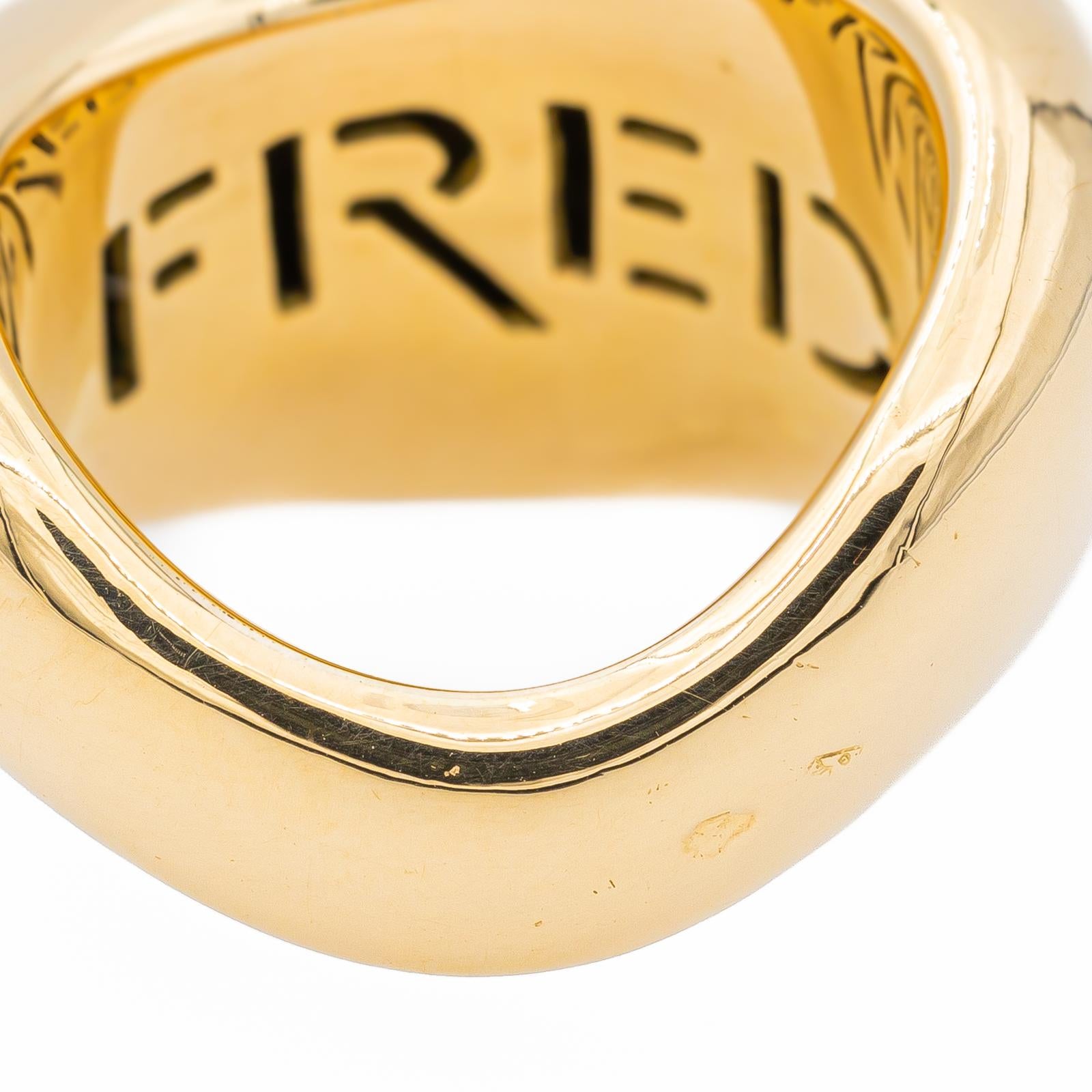 Fred Yellow Gold Moving Bangle Ring