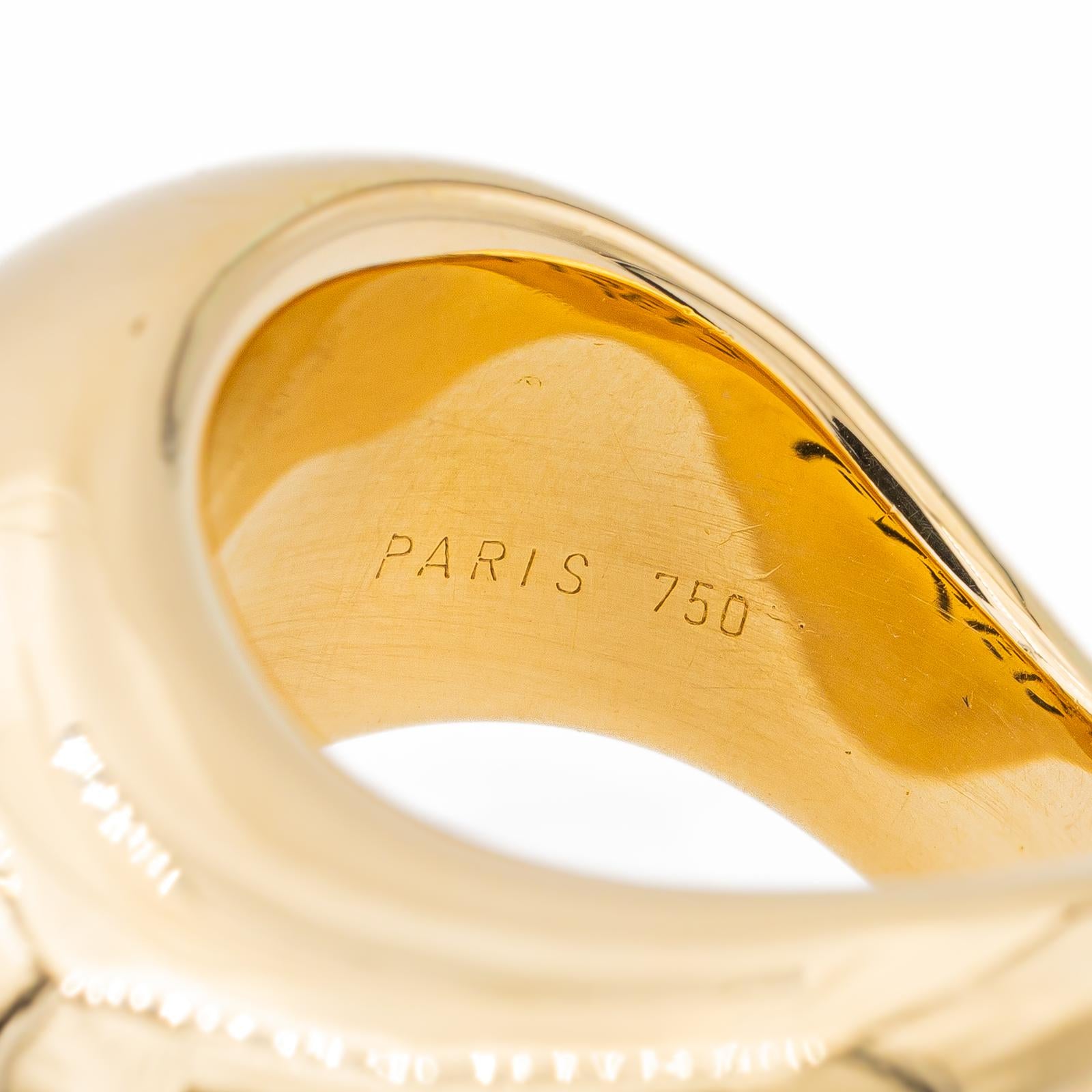 Fred Yellow Gold Moving Bangle Ring