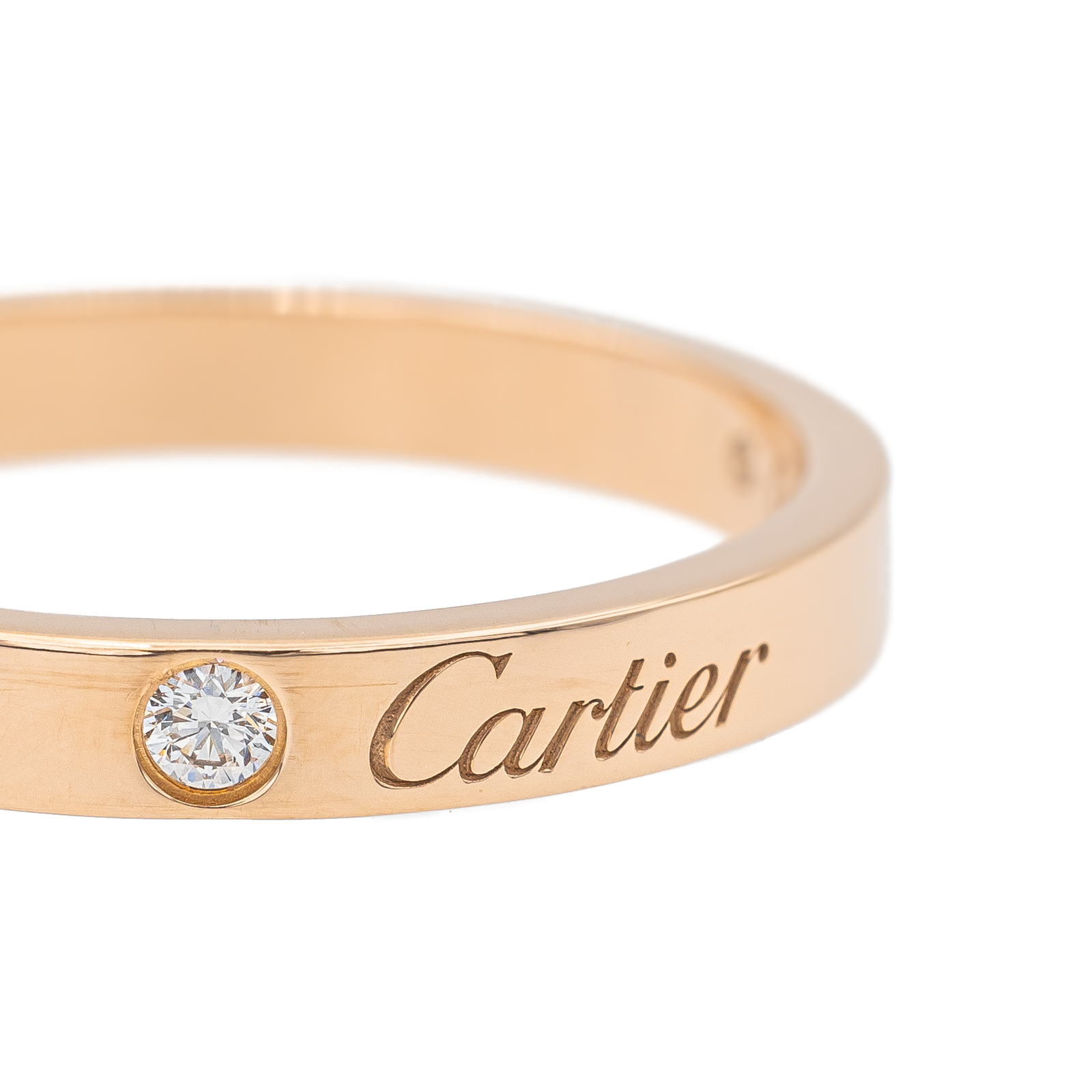 Cartier C de Cartier Wedding Ring Pink Gold Diamond