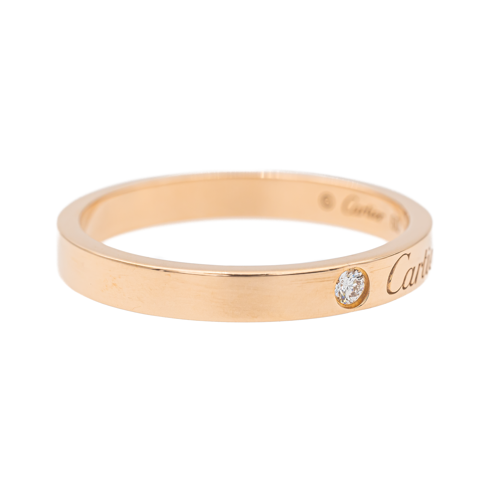 Cartier C de Cartier Wedding Ring Pink Gold Diamond